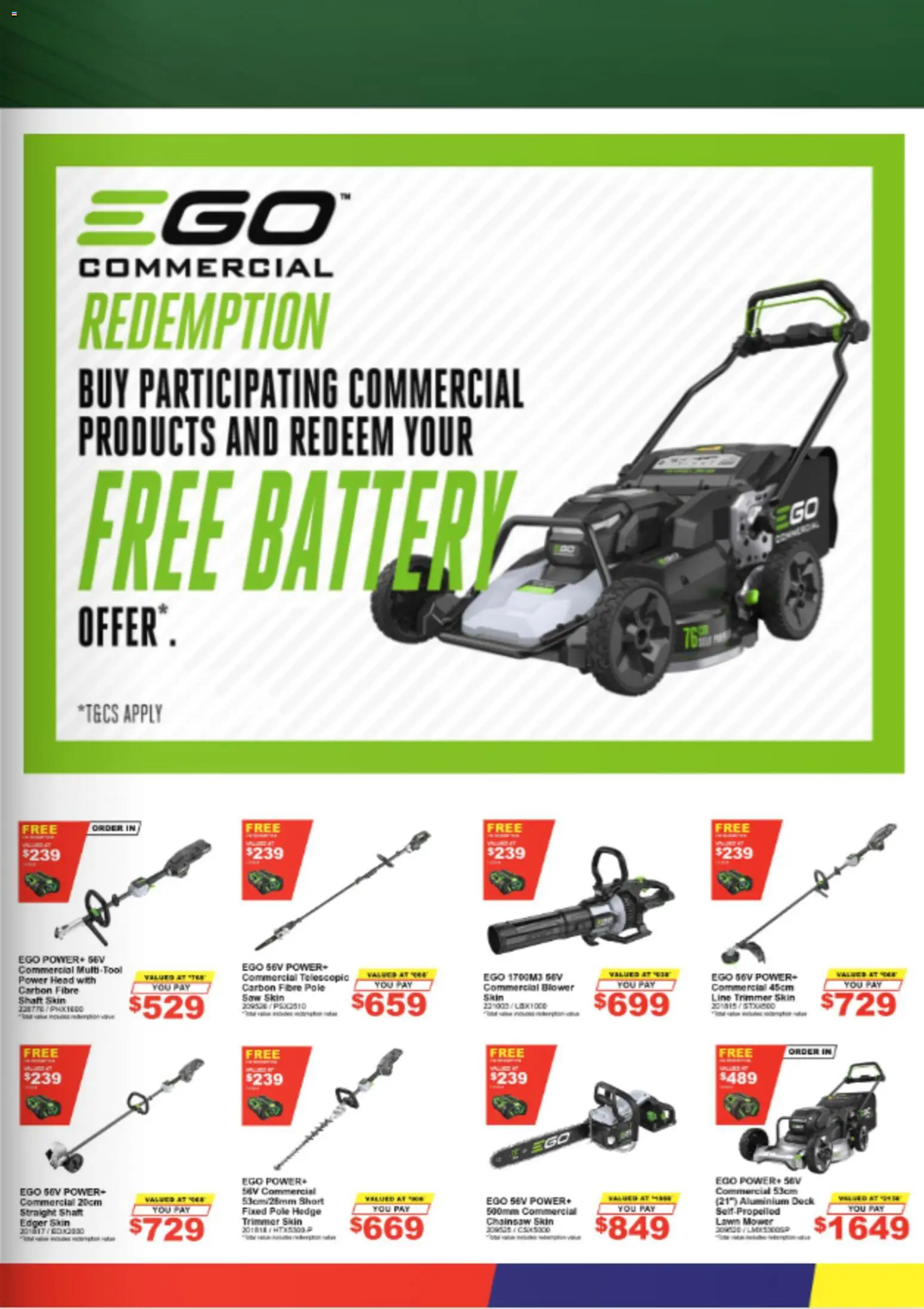 Total Tools catalogue - valid from 01/10/2026 | Page: 9 | Products: Battery, Lawn mower, Saw, Mower
