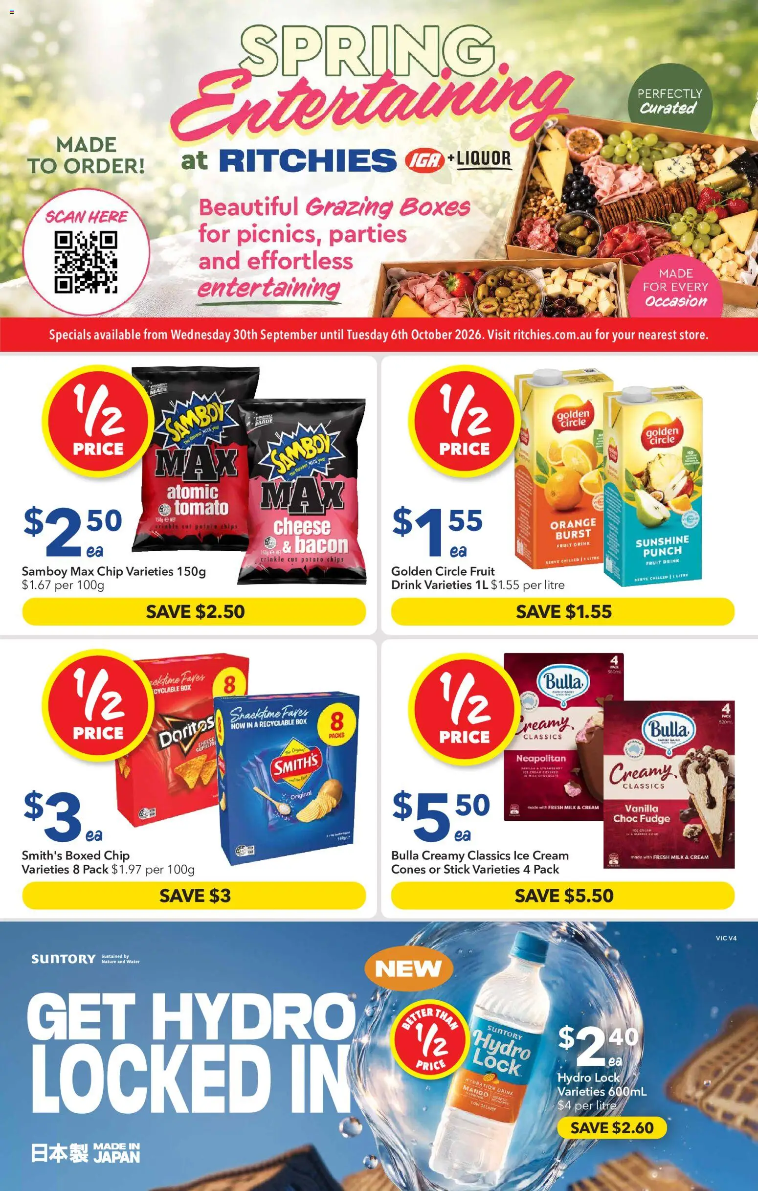 Ritchies catalogue - valid from 30/09/2026 | Page: 1 | Products: Milk, Chips, Mango, Vanilla