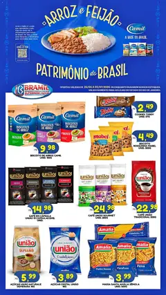 Bramil Supermercados ofertas Arroz e Feijão - Pré-Visualização do folheto da loja Bramil Supermercados, válido de 26/06/2026 | Página: 1