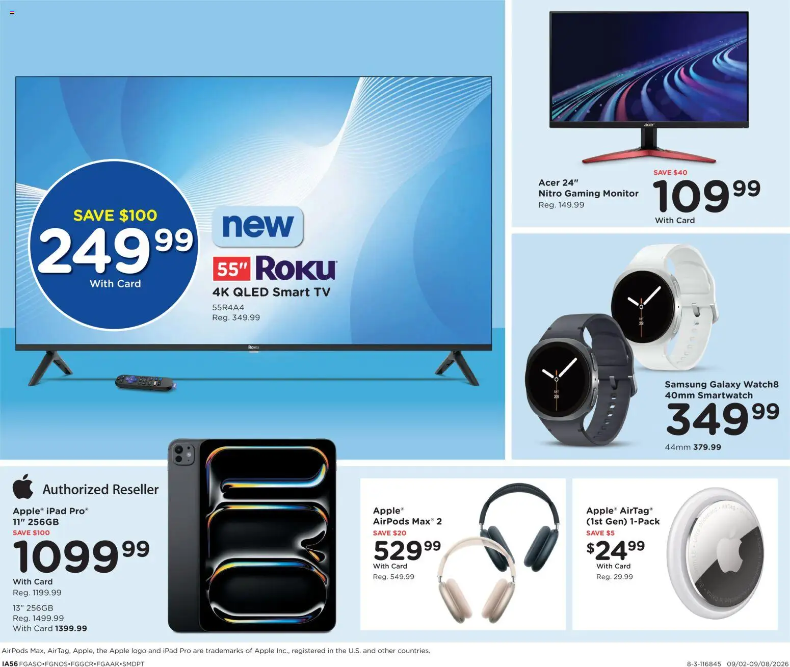 Fred Meyer Home & Apparel - valid from 09/02/2026 | Page: 6 | Products: Smartwatch, Monitor, Tv, Ipad