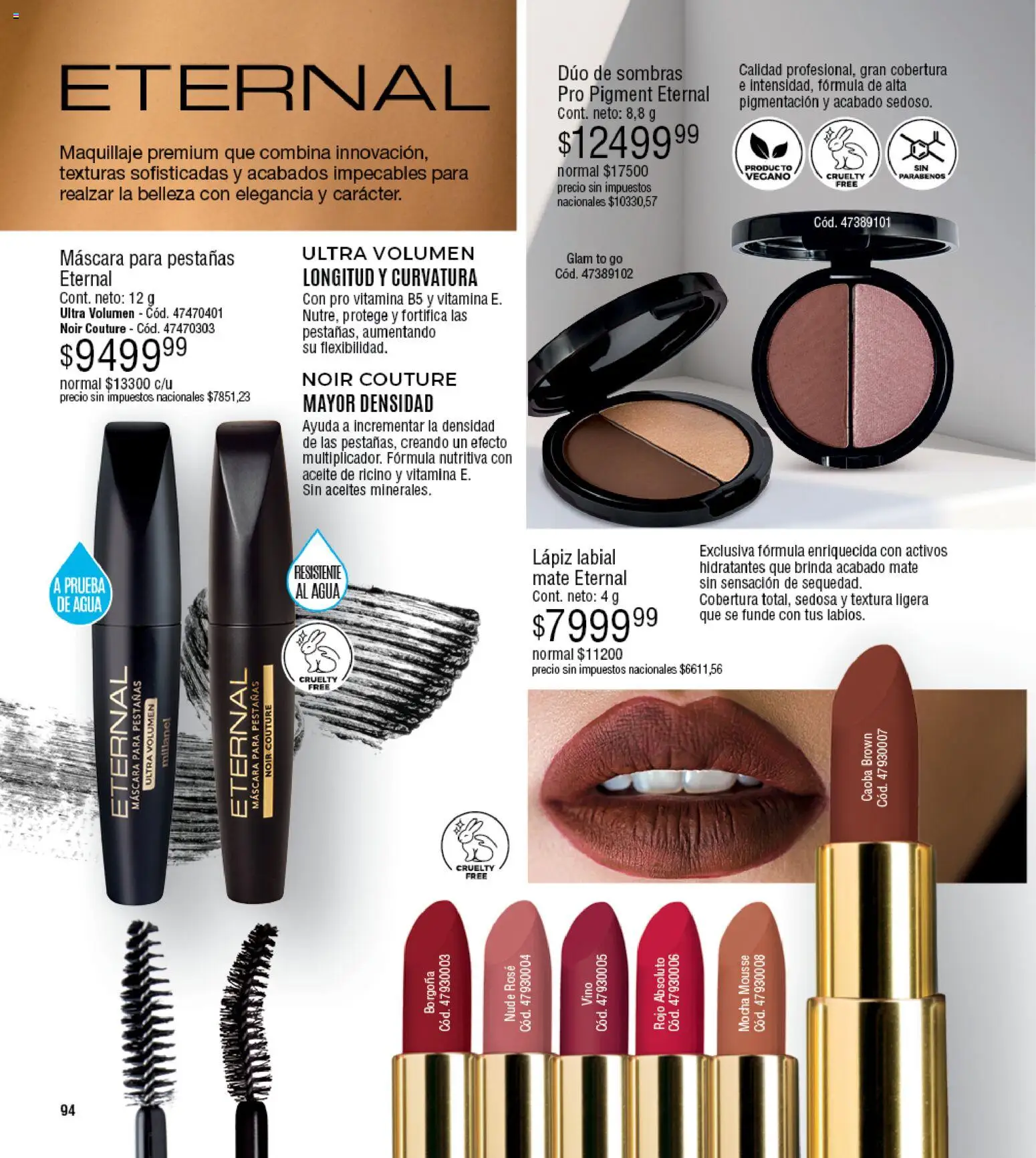 Millanel - Catálogo │ válido desde el 25.05.2026 | Página: 94 | Productos: Maquillaje, Mousse, Agua, Vino