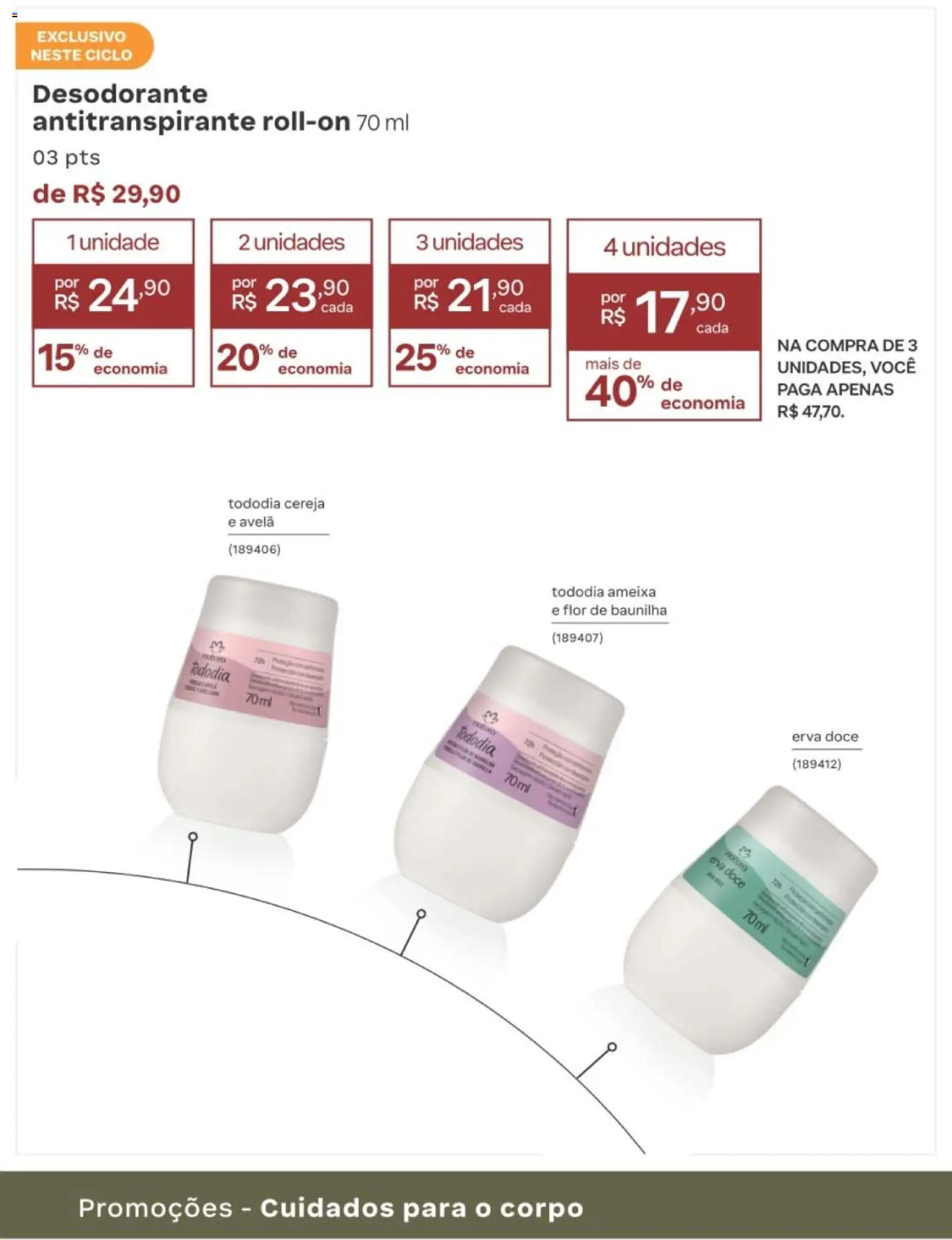 Natura Folheto - válido de 10/08/2026 | Página: 221 | Produtos: Cereja, Desodorante, Ameixa, Avelã