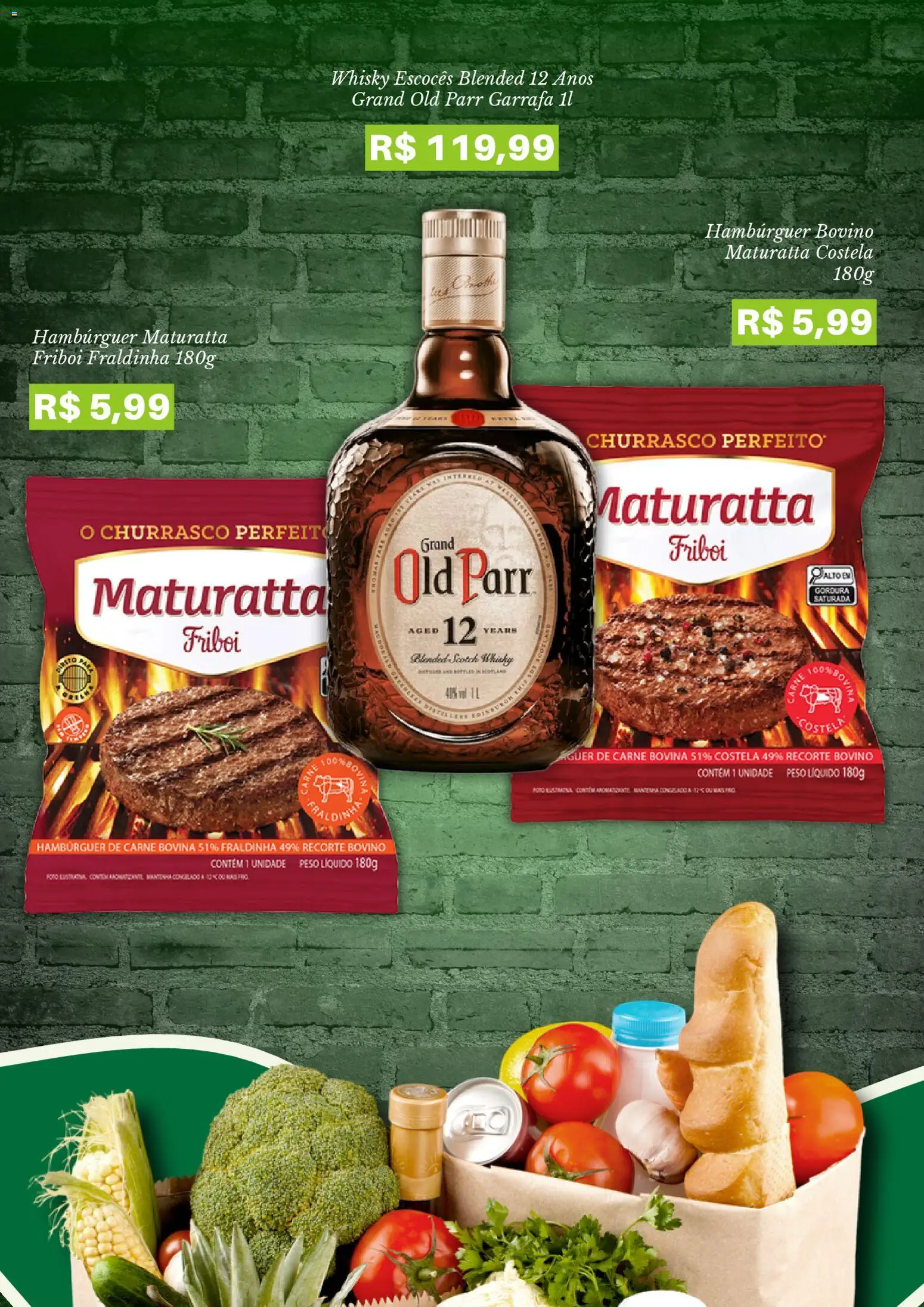 Pão de Açúcar Folheto - válido de 08.06.2026 | Página: 4 | Produtos: Whisky, Fraldinha, Carne, Hambúrguer