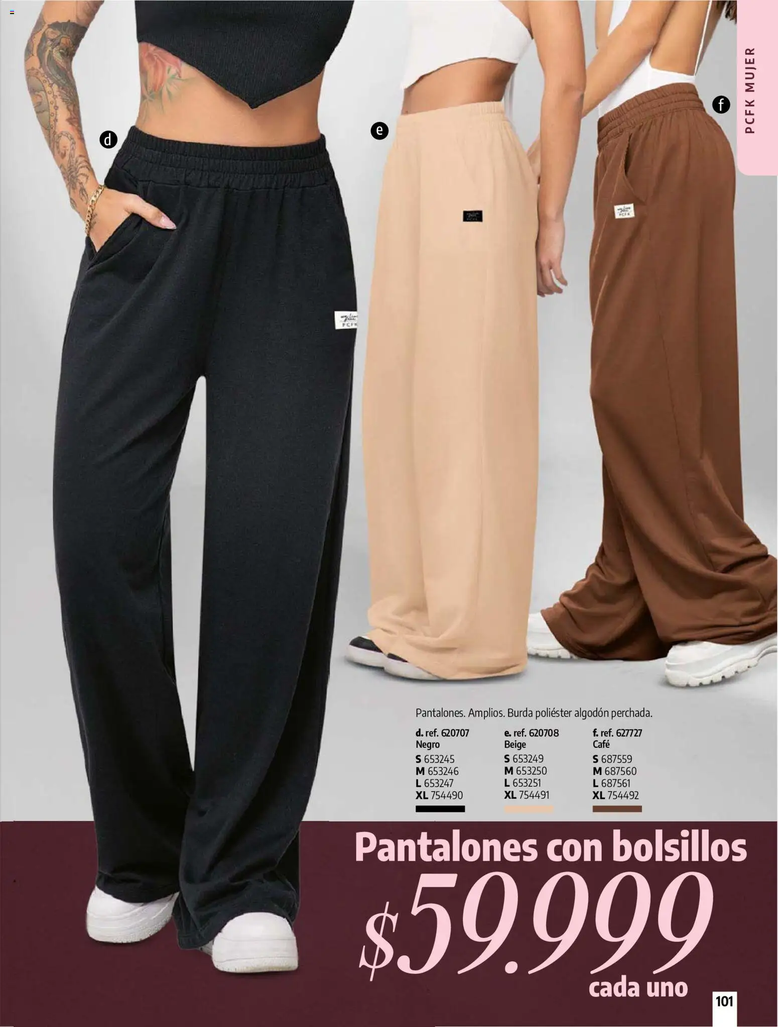 Pacifika revista - valida desde el 21/07/2026 | Página: 100 | Productos: Algodón, Bolsillos, Pantalones, Café