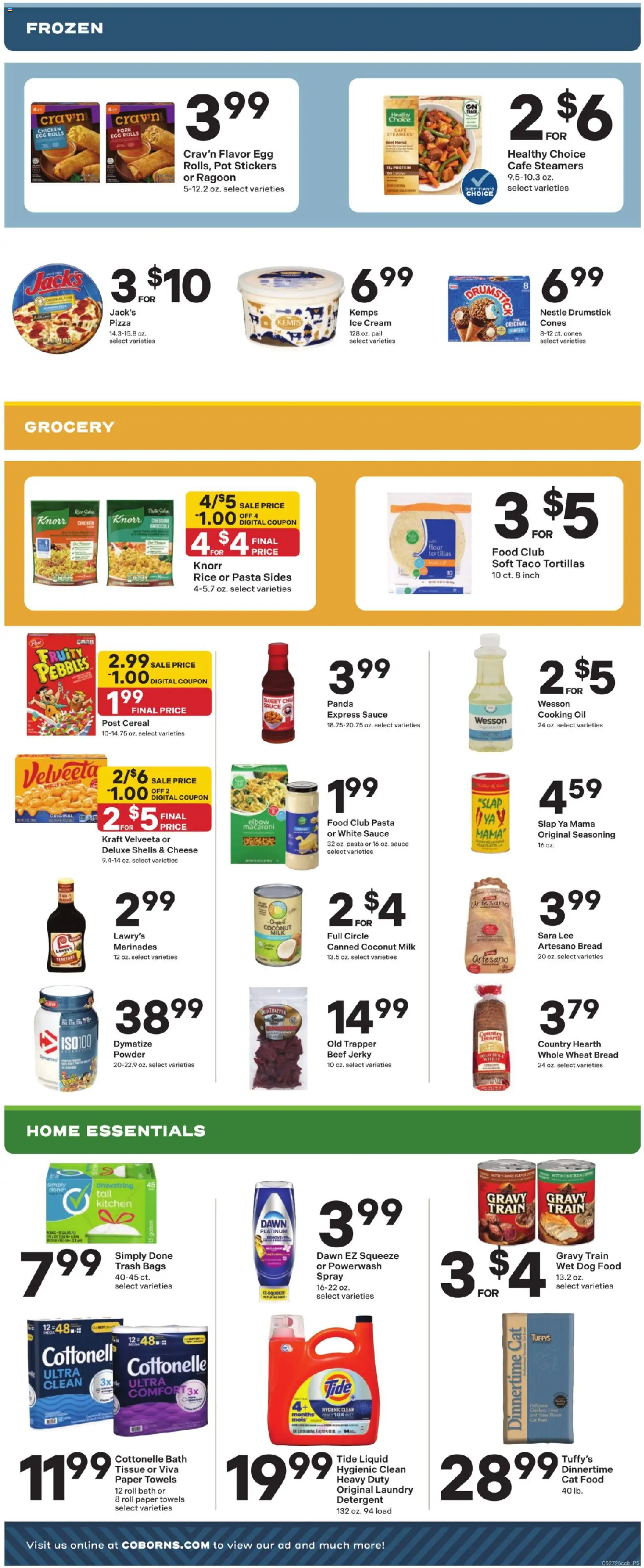 Coborn's Weekly Ad - valid from 27.05.2026 | Page: 5 | Products: Broccoli, Stickers, Cat Food, Powder