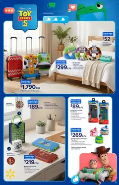 Vista previa de Walmart folleto Toy Story, nuevo folleto de la tienda, válido en México a partir del 08.06.2026 | Página: 3 | Productos: Usb, Bolso, Cargador, Cable