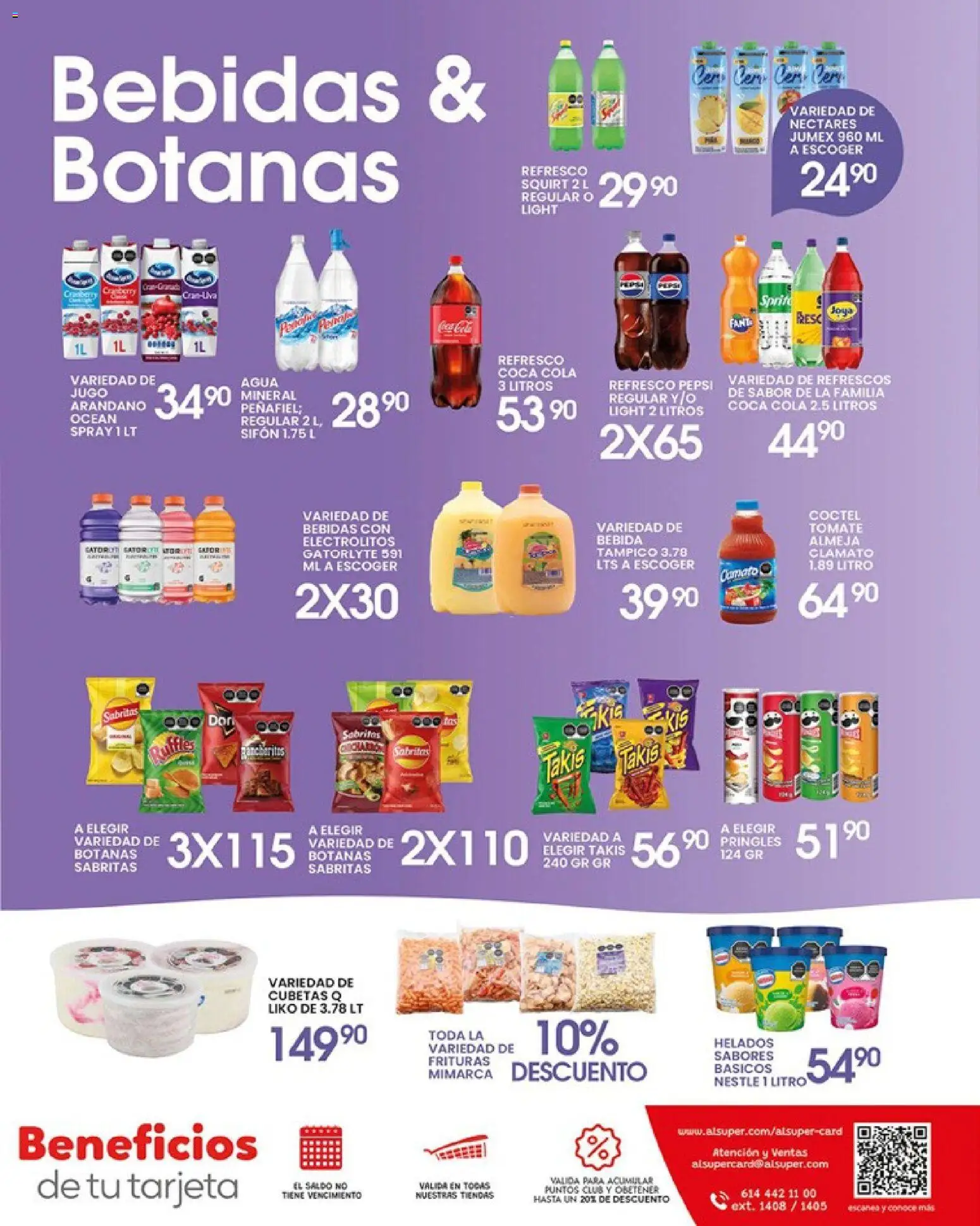 Nuevas ofertas de Alsuper válidas en toda la República Mexicana desde el 17.04.2026. ¡Encuentra las mejores ofertas en Alsuper folleto Chihuahua-Ciudad! | Página: 7 | Productos: Refresco, Tomate, Agua, Jugo