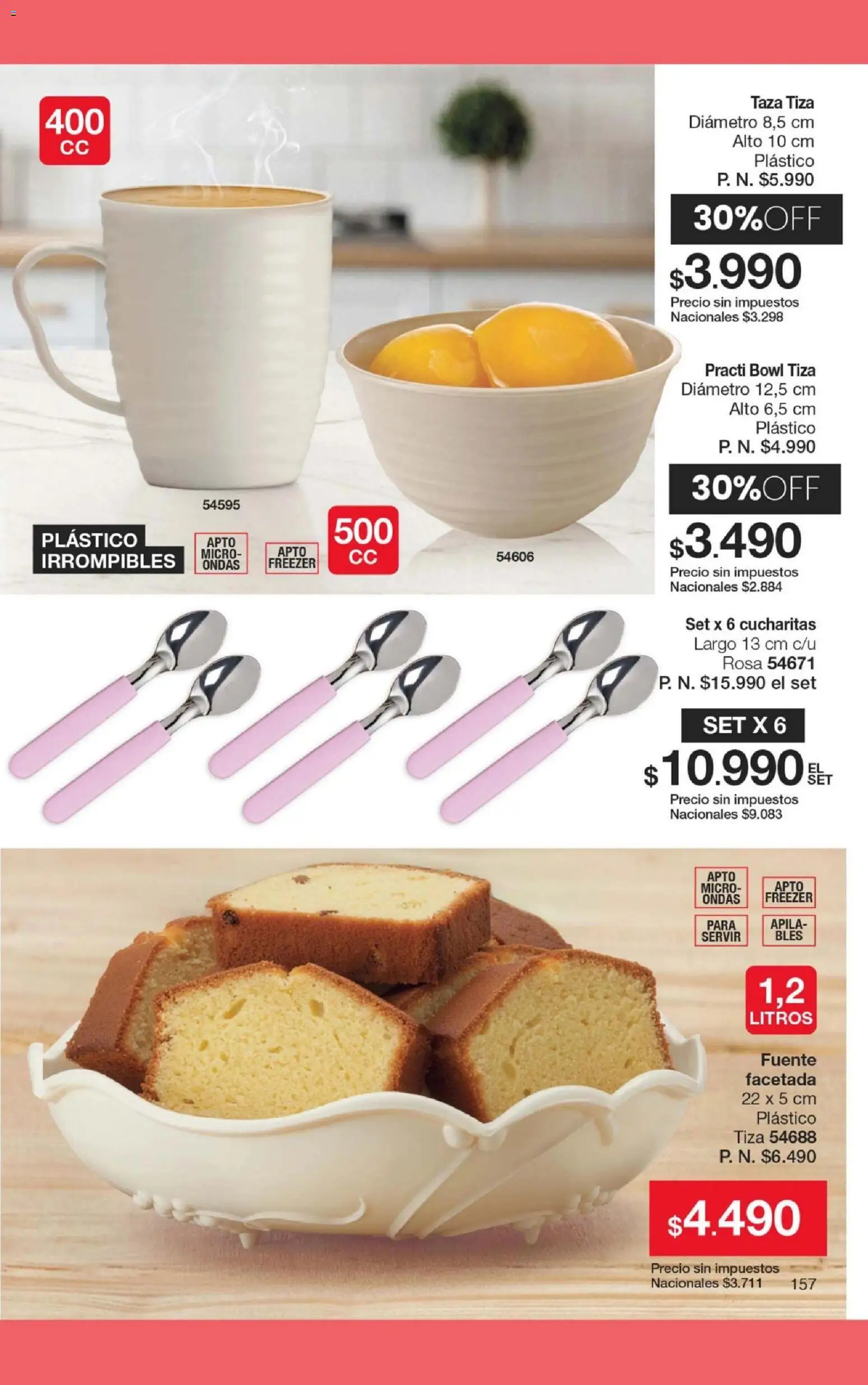 Gigot catálogo 11 │ válido desde el 01/07/2026 | Página: 163 | Productos: Bowl, Taza, Fuente, Freezer