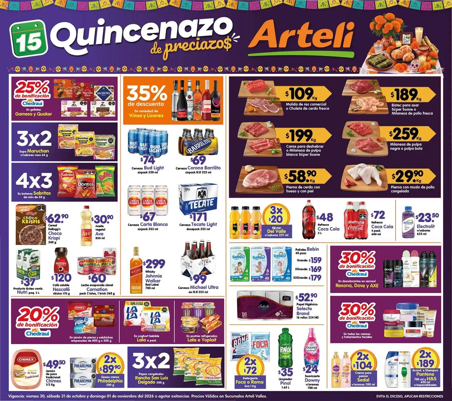 Folleto Arteli - Página 1 - Ofertas válidas hasta el 1 de noviembre de 2026