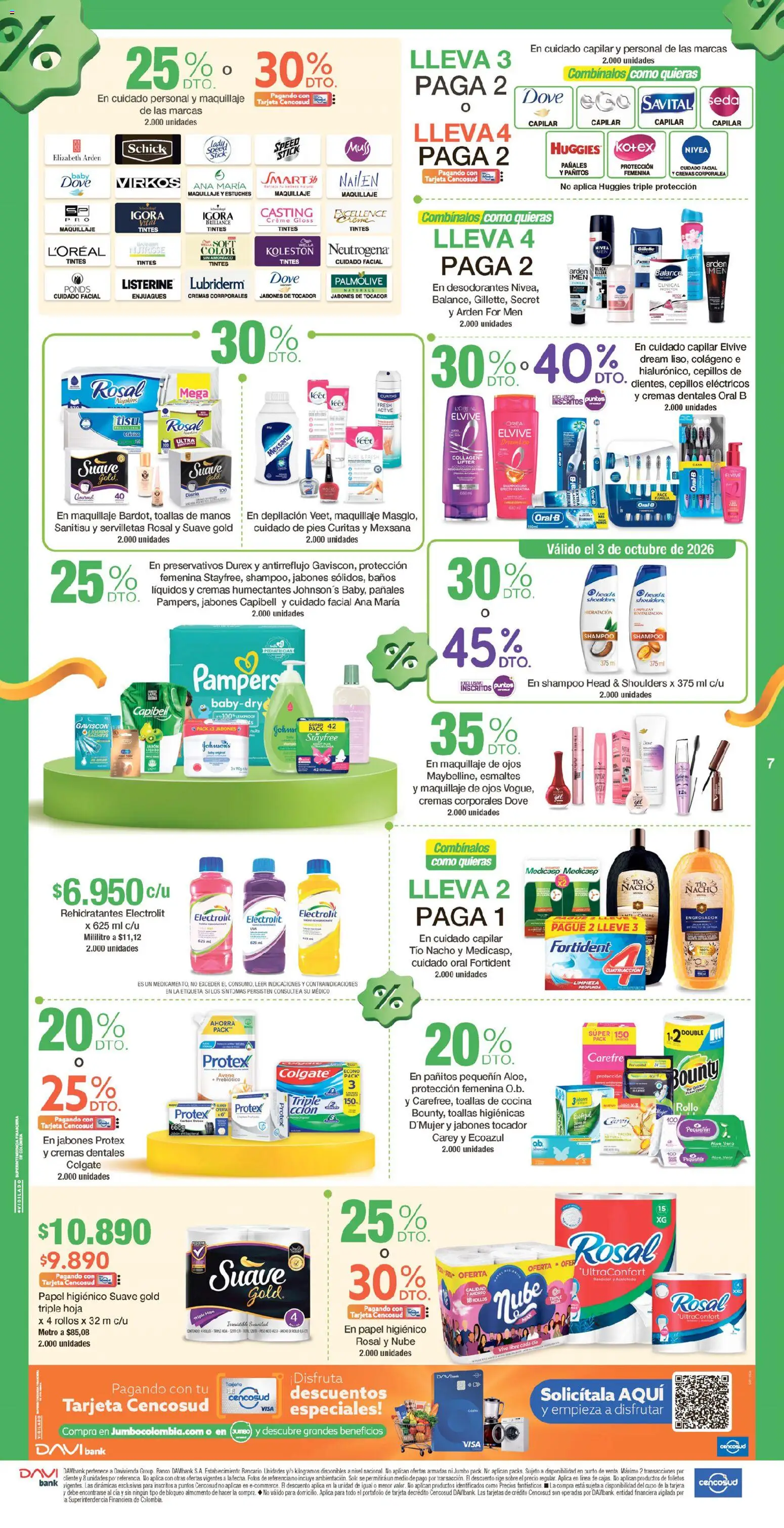 Jumbo revista - valida desde el 02/10/2026 | Página: 7 | Productos: Pollo, Avena, Papel higiénico, Hoja