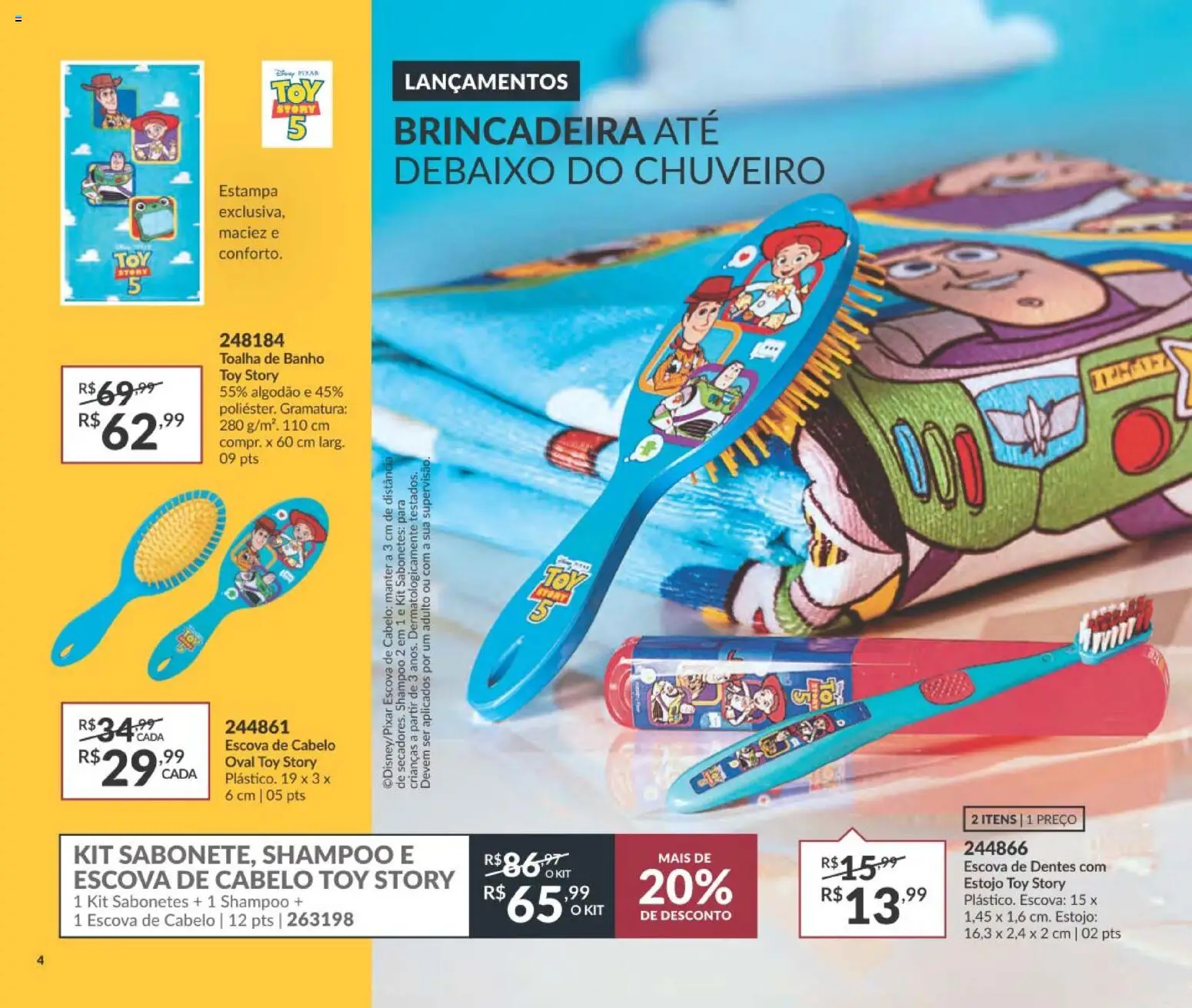 Avon Folheto - válido de 29/06/2026 | Página: 12 | Produtos: Shampoo, Escova, Toalha de banho, Escova de cabelo