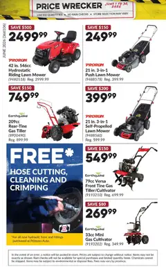 Preview of Princess Auto flyer - Price Wrecker from shop Princess Auto valid from 01.06.2026 | Page: 32 | Products: Mower