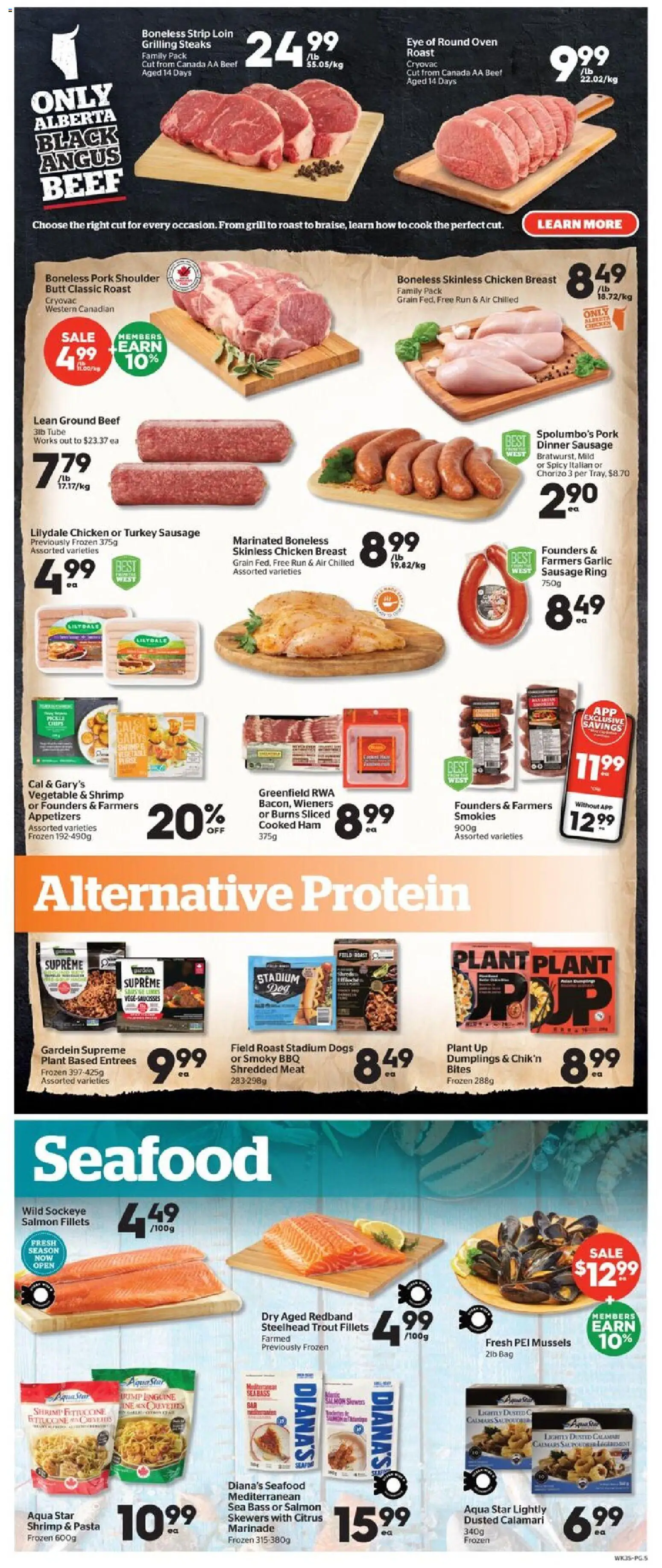 Calgary Co-op flyer valid from Jul 2, 2026 | Page: 5 | Products: Pasta, Bag, Grill, Ham