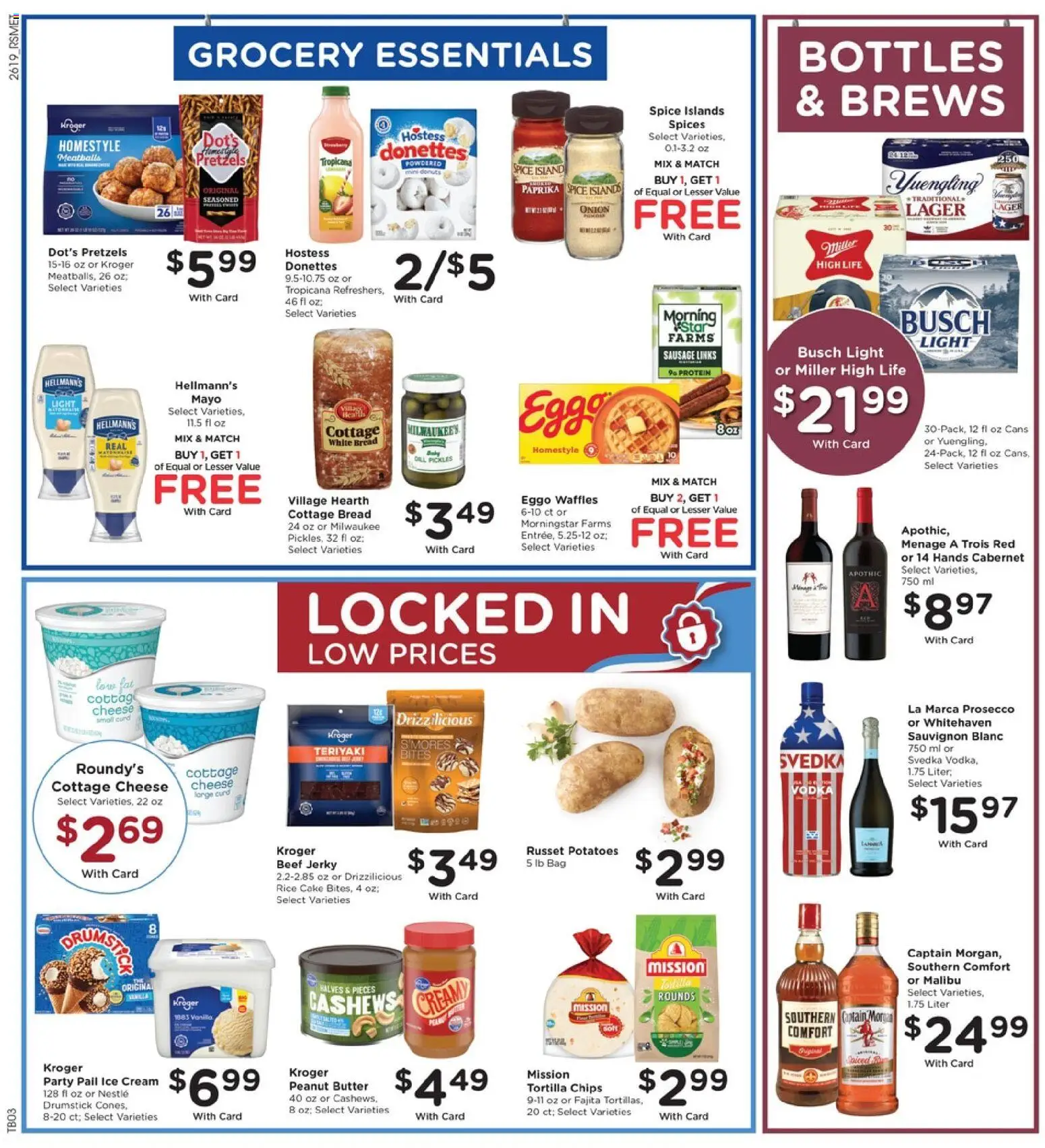 Pick ‘n Save Weekly Ad - valid from 10.06.2026 | Page: 8 | Products: Rice, Potatoes, Sausage, Dill