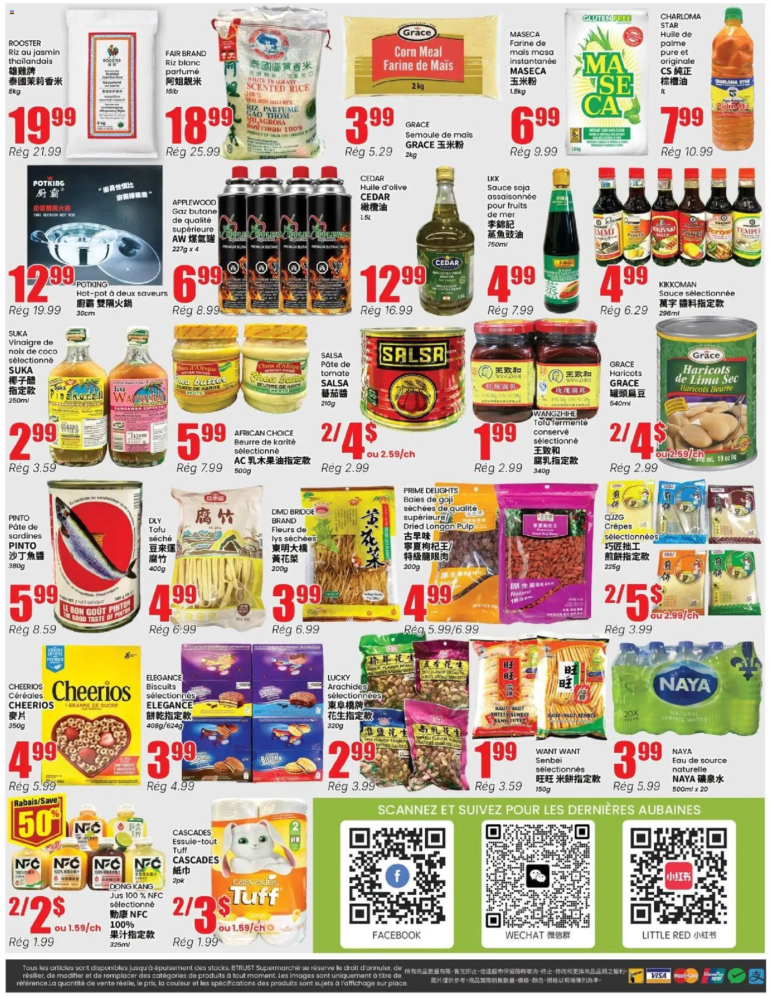 Btrust Supermarket flyer valid from Oct 1, 2026 | Page: 4 | Products: Water, Tofu, Garlic, Sardines