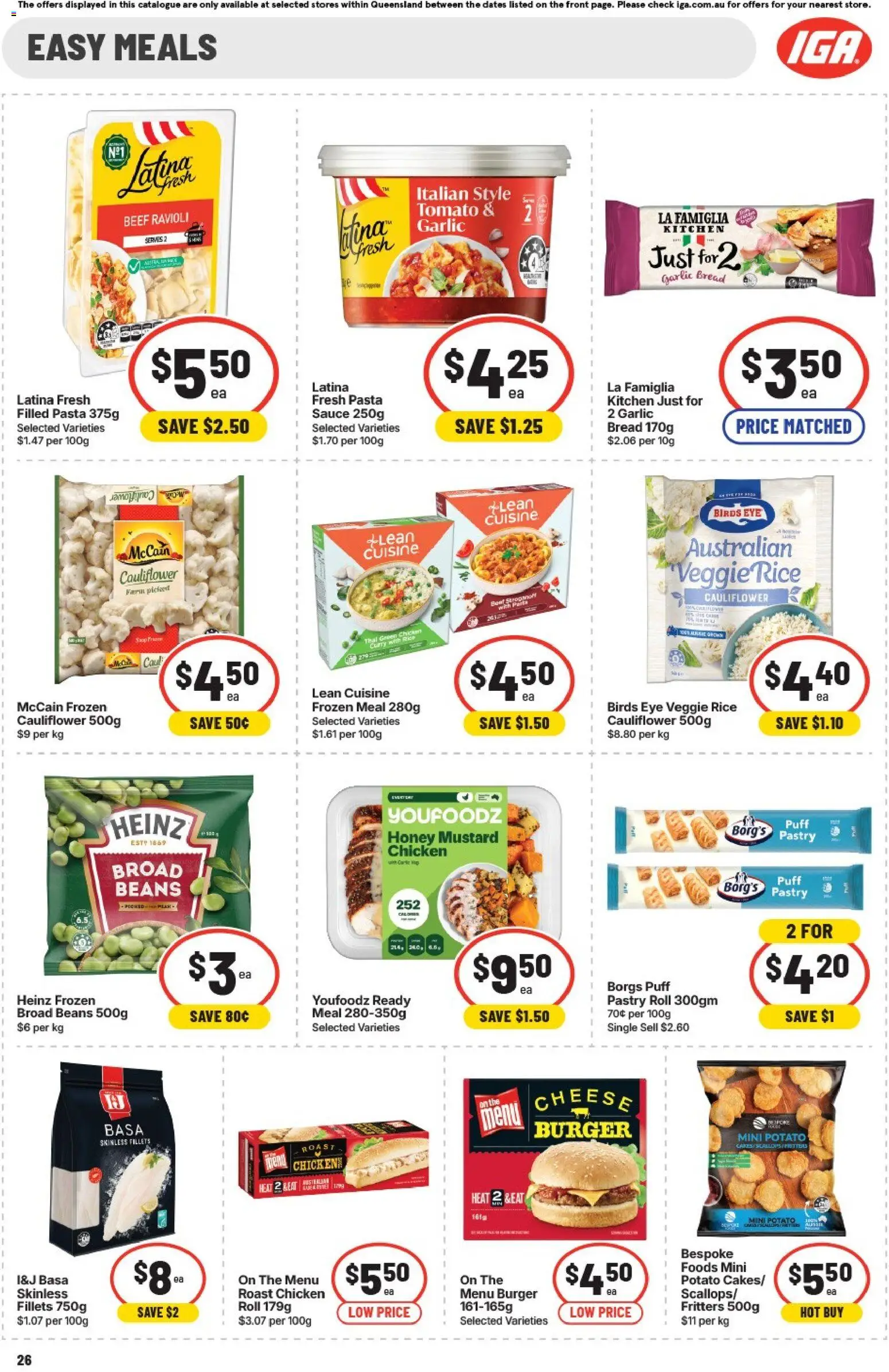 IGA catalogue - valid from 08/07/2026 | Page: 22 | Products: Curry, Rice, Pastry, Cauliflower