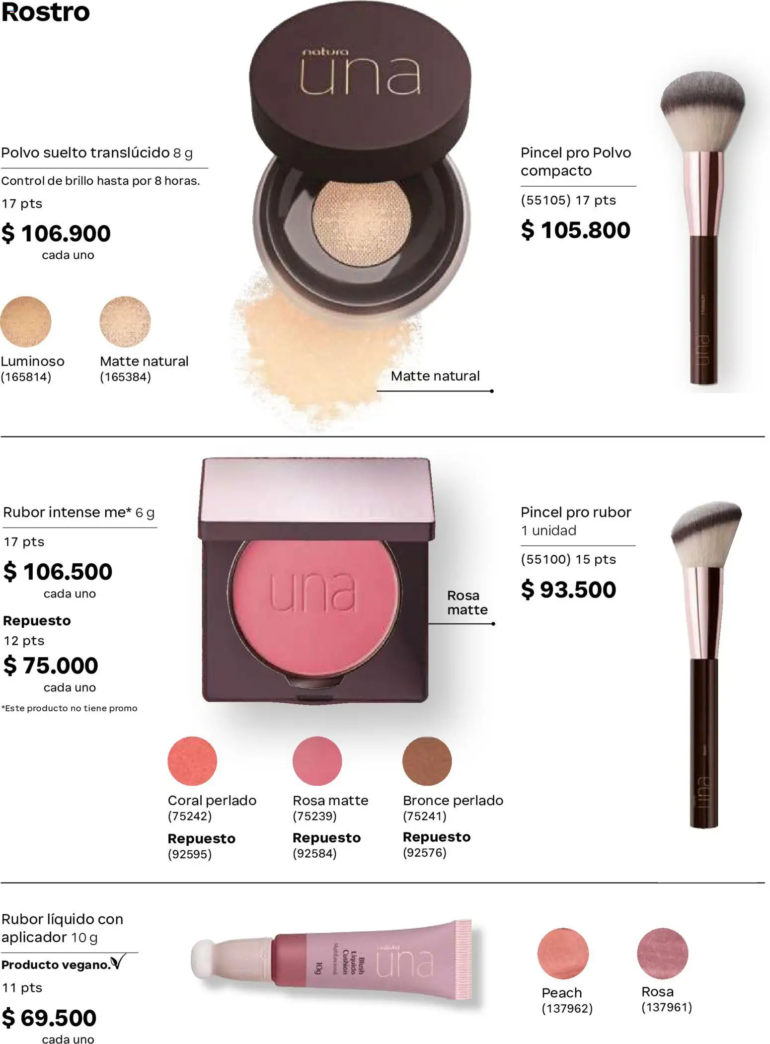 Natura revista - valida desde el 02/09/2026 | Página: 61 | Productos: Rubor, Brillo, Polvo