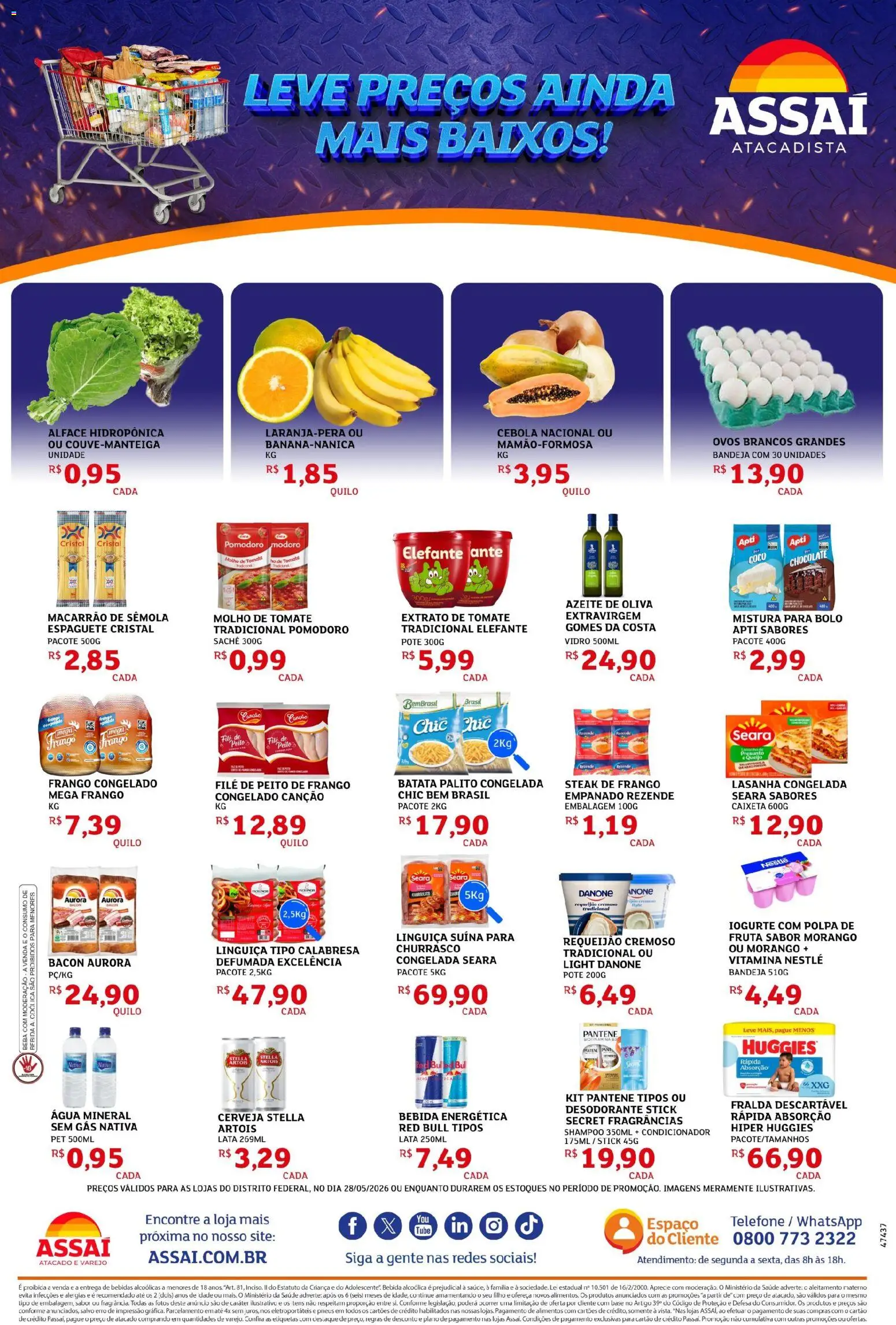 Assaí Atacadista Folheto - válido de 28.05.2026 | Página: 2 | Produtos: Desodorante, Cerveja, Base, Frango