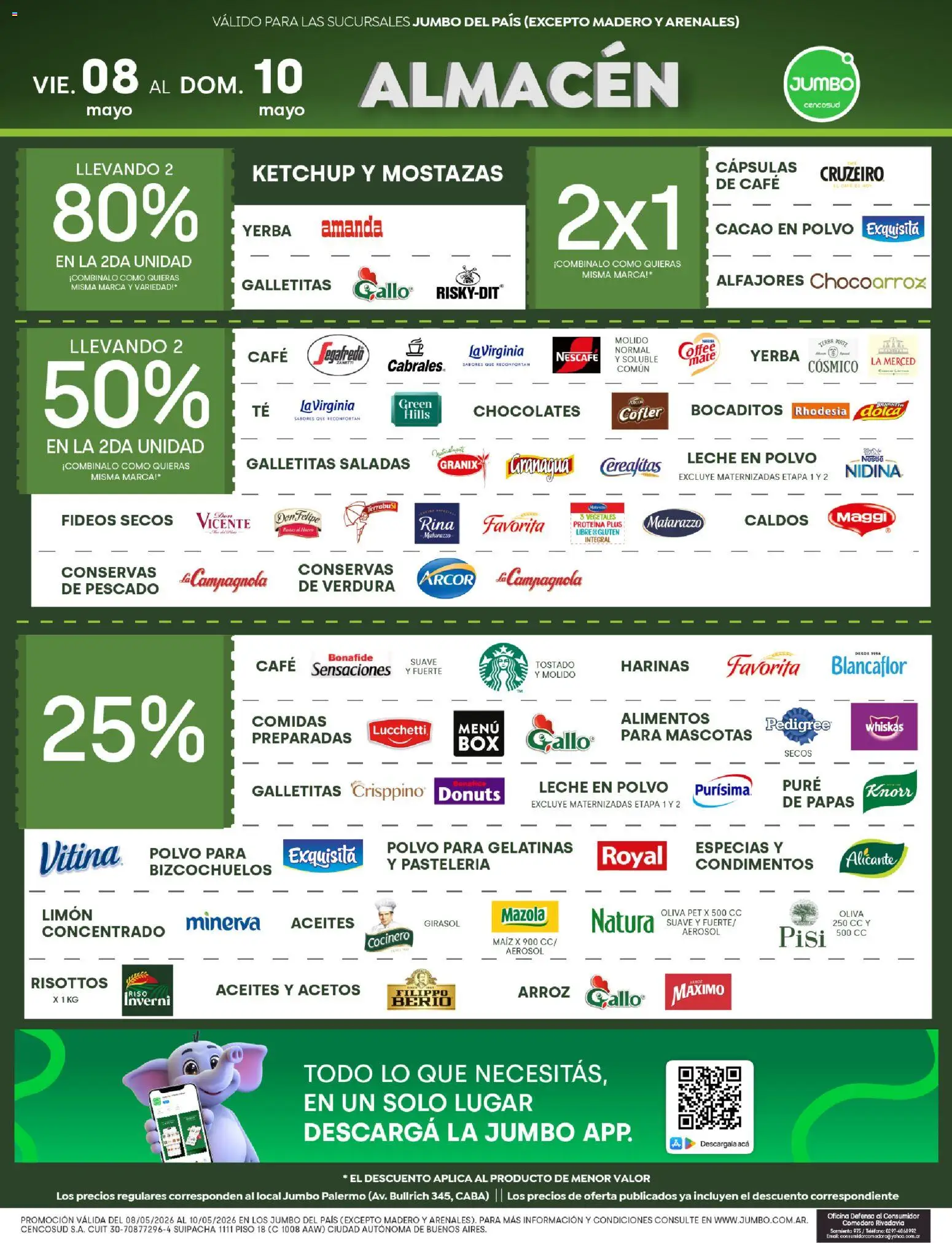Jumbo - Ofertas | Comodoro │ válido desde el 08.05.2026 | Página: 3 | Productos: Pescado, Yerba, Arroz, Cacao