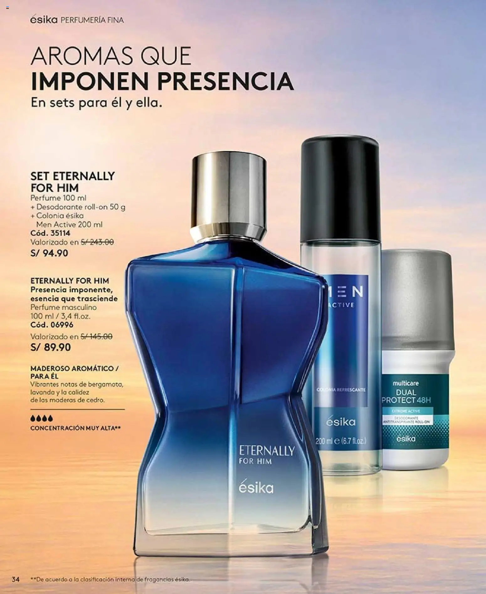 Catálogo Ésika válido desde 02/08/2026 | Página: 34 | Productos: Desodorante, Perfume