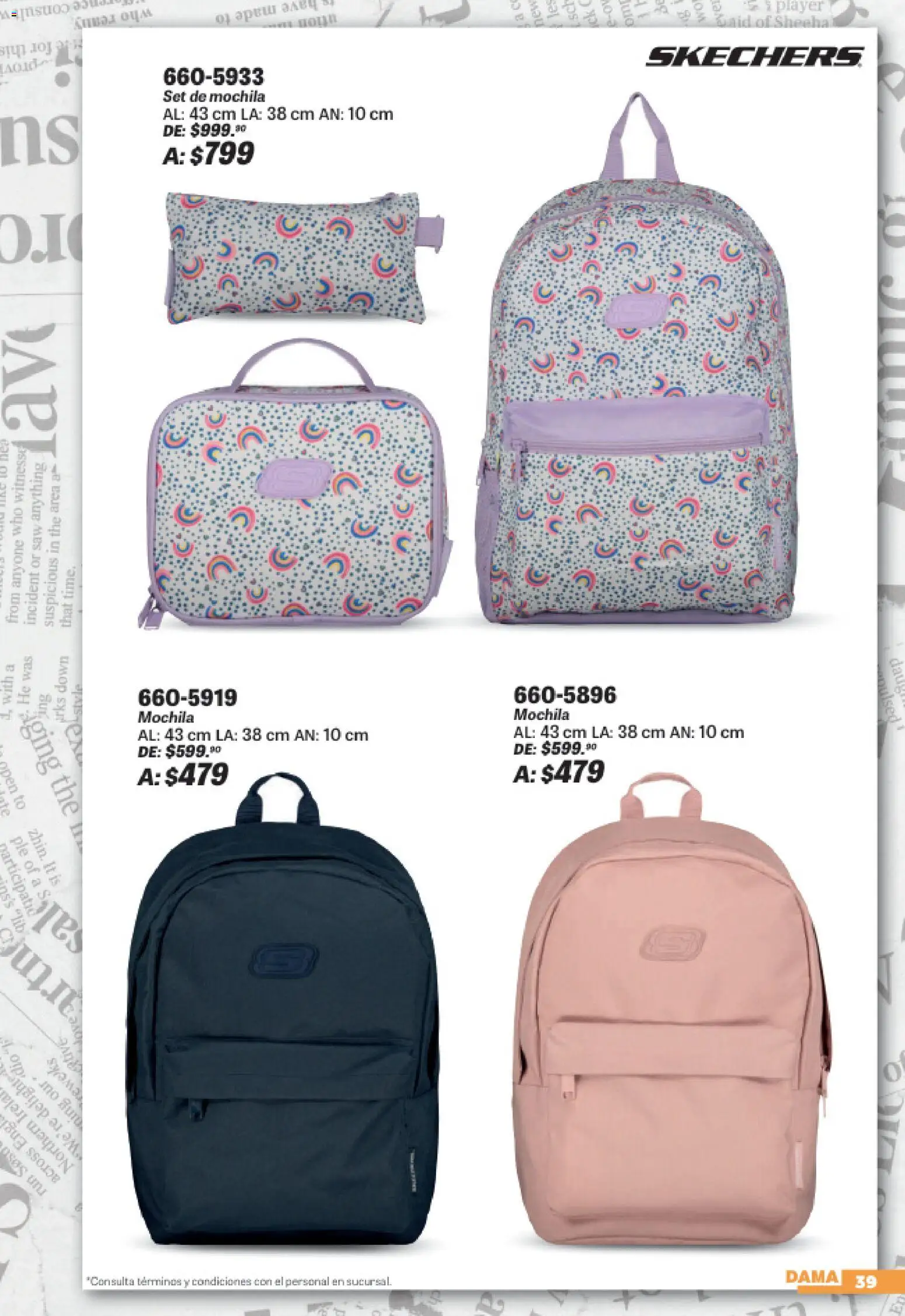 Nuevas ofertas de Andrea válidas en toda la República Mexicana desde el 19/07/2026. ¡Encuentra las mejores ofertas en Andrea catálogo Sports Week! | Página: 39 | Productos: Mochila