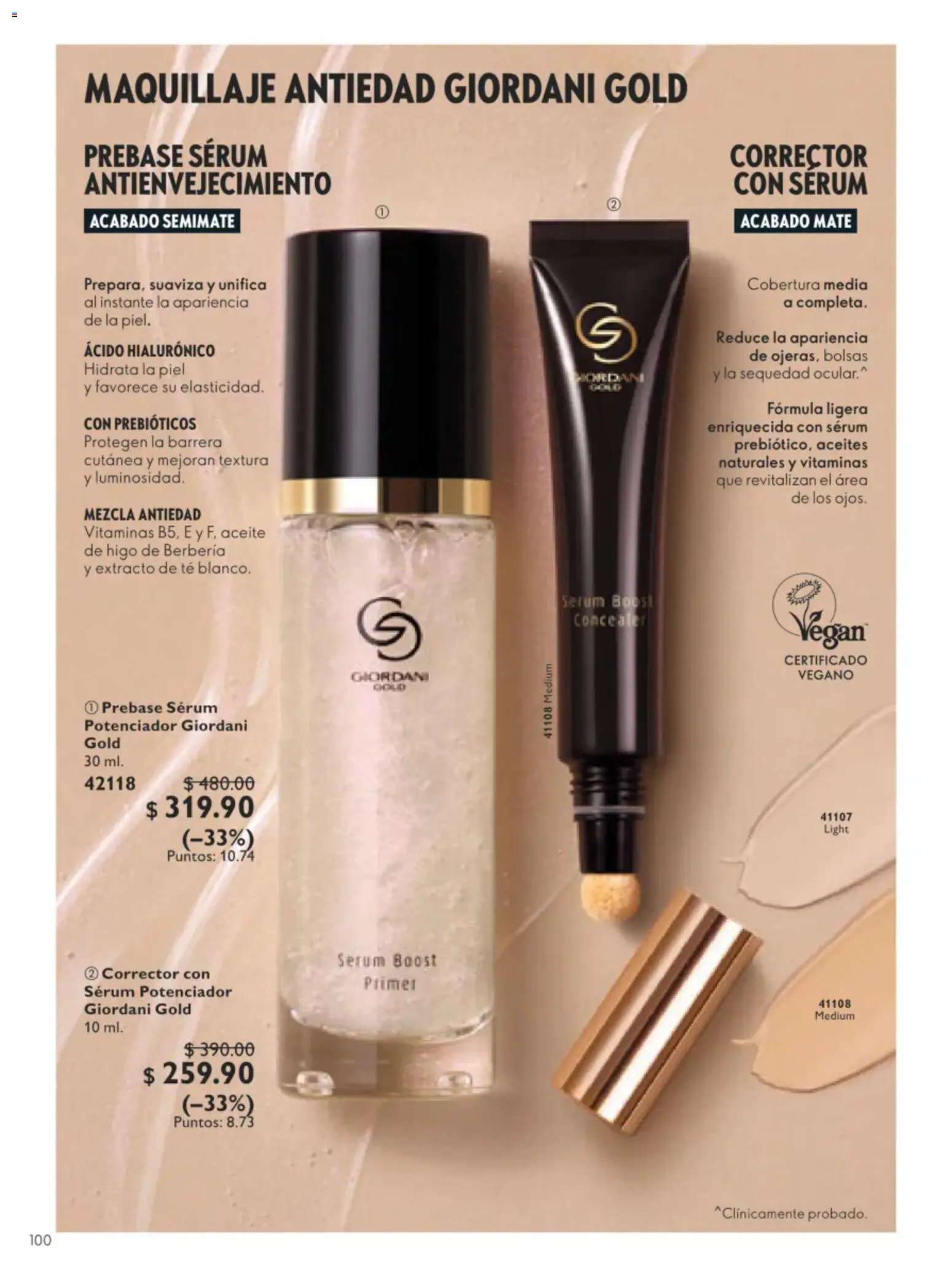 Nuevas ofertas de Oriflame válidas en toda la República Mexicana desde el 11/07/2026. ¡Encuentra las mejores ofertas en Oriflame campaña 10 2026! | Página: 100 | Productos: Aceite, Té, Maquillaje, Corrector