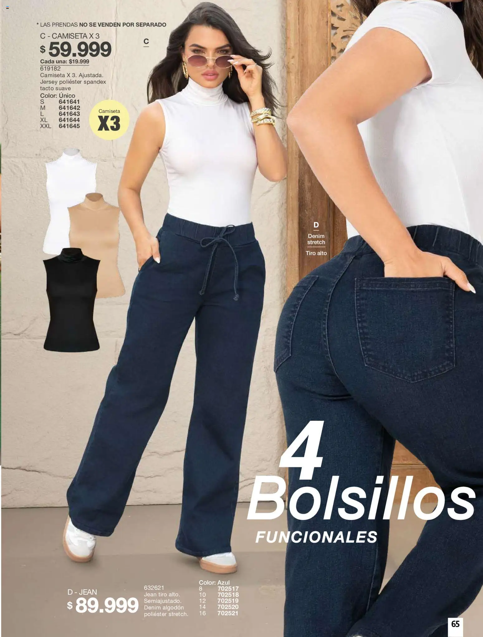 Carmel revista - valida desde el 01/10/2026 | Página: 65 | Productos: Algodón, Bolsillos, Jean, Camiseta