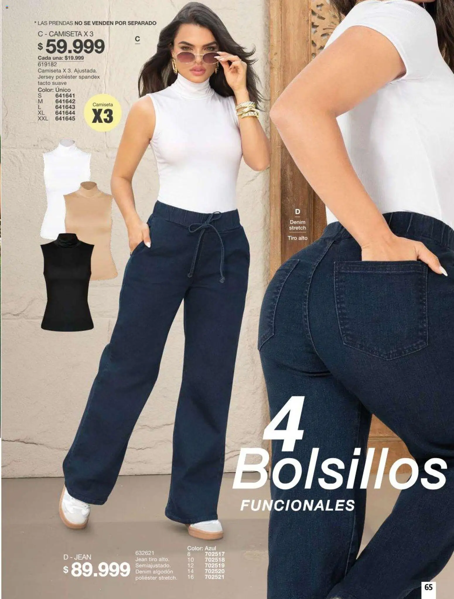 Carmel revista - valida desde el 01/10/2026 | Página: 65 | Productos: Algodón, Bolsillos, Jean, Camiseta