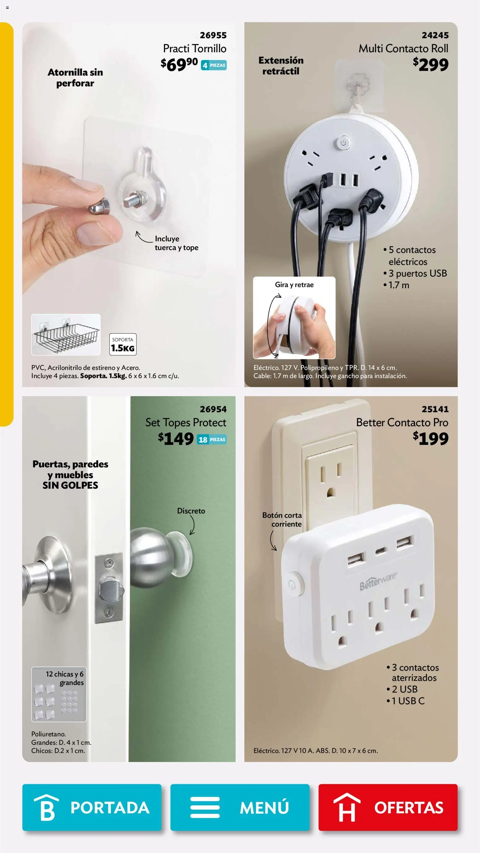 Nuevas ofertas de Betterware válidas en toda la República Mexicana desde el 28/09/2026. ¡Encuentra las mejores ofertas en Betterware campaña 10 2026! | Página: 71