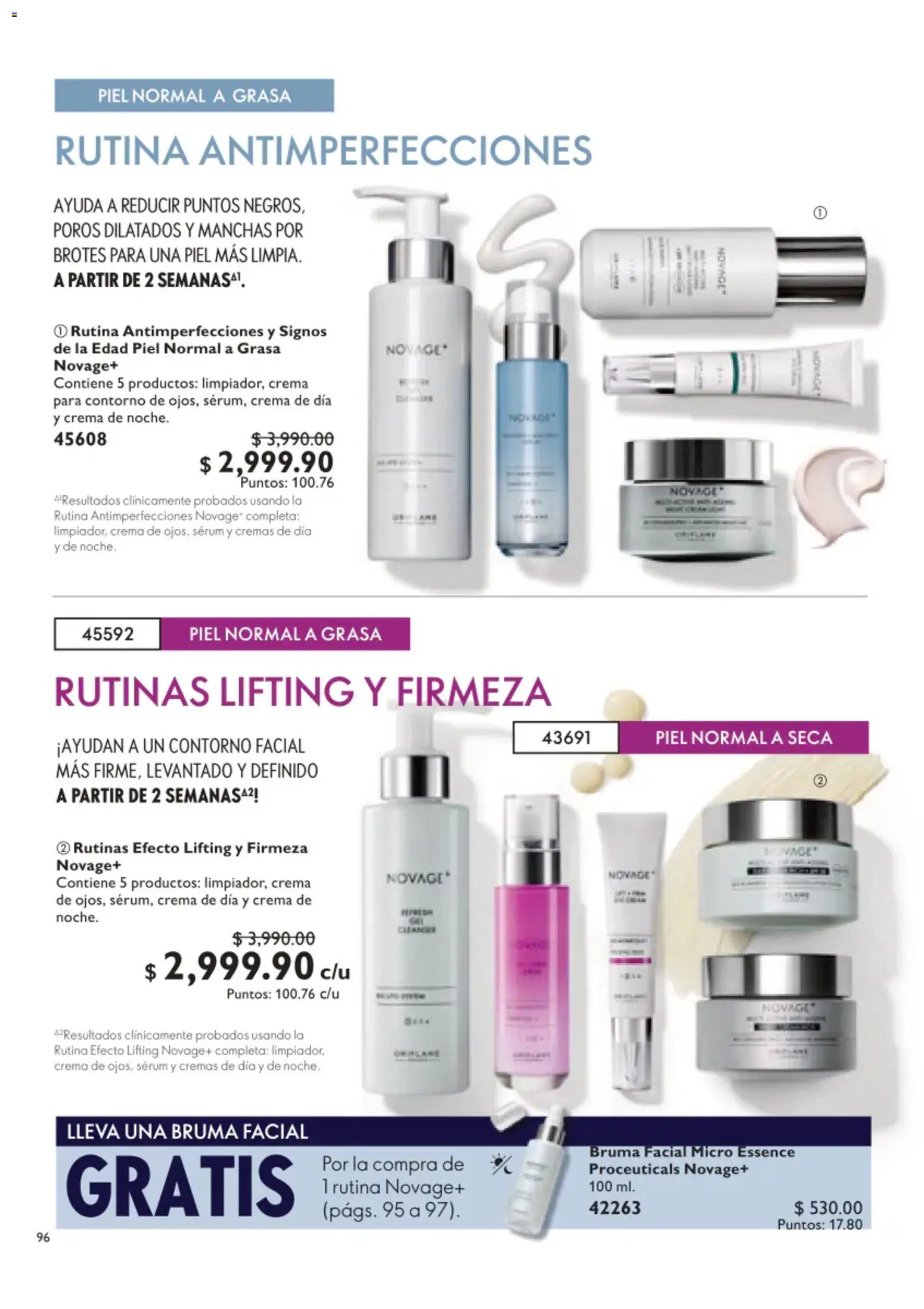 Nuevas ofertas de Oriflame válidas en toda la República Mexicana desde el 01/08/2026. ¡Encuentra las mejores ofertas en Oriflame campaña 11 2026! | Página: 96 | Productos: Serum, Crema, Contorno, Bruma