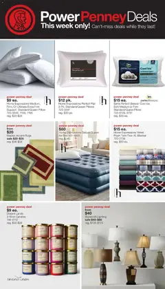 Preview of JCPenney weekly ads valid from 07/13/2026 | Page: 36 | Products: Bed, Pillow, Blanket, Lemon