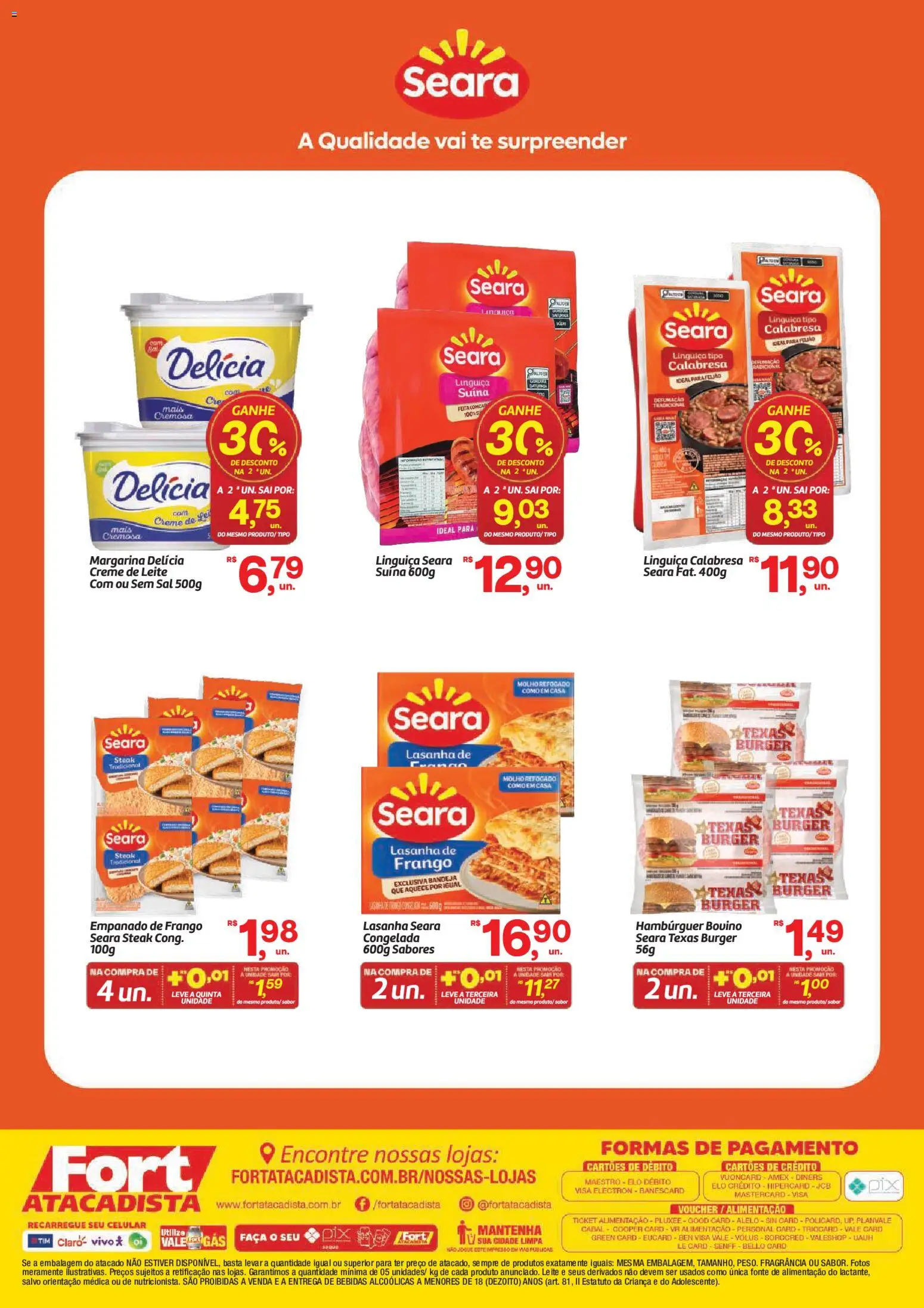 Fort Atacadista Folheto - válido de 01/09/2026 | Página: 2 | Produtos: Celular, Fragrância, Linguiça, Bebidas
