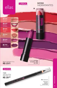 Jequiti - Revista 8/2026 - Pré-Visualização do folheto da loja Jequiti, válido de 02.06.2026 | Página: 45 | Produtos: Maquiagem, Batom, Manteiga, Óleo