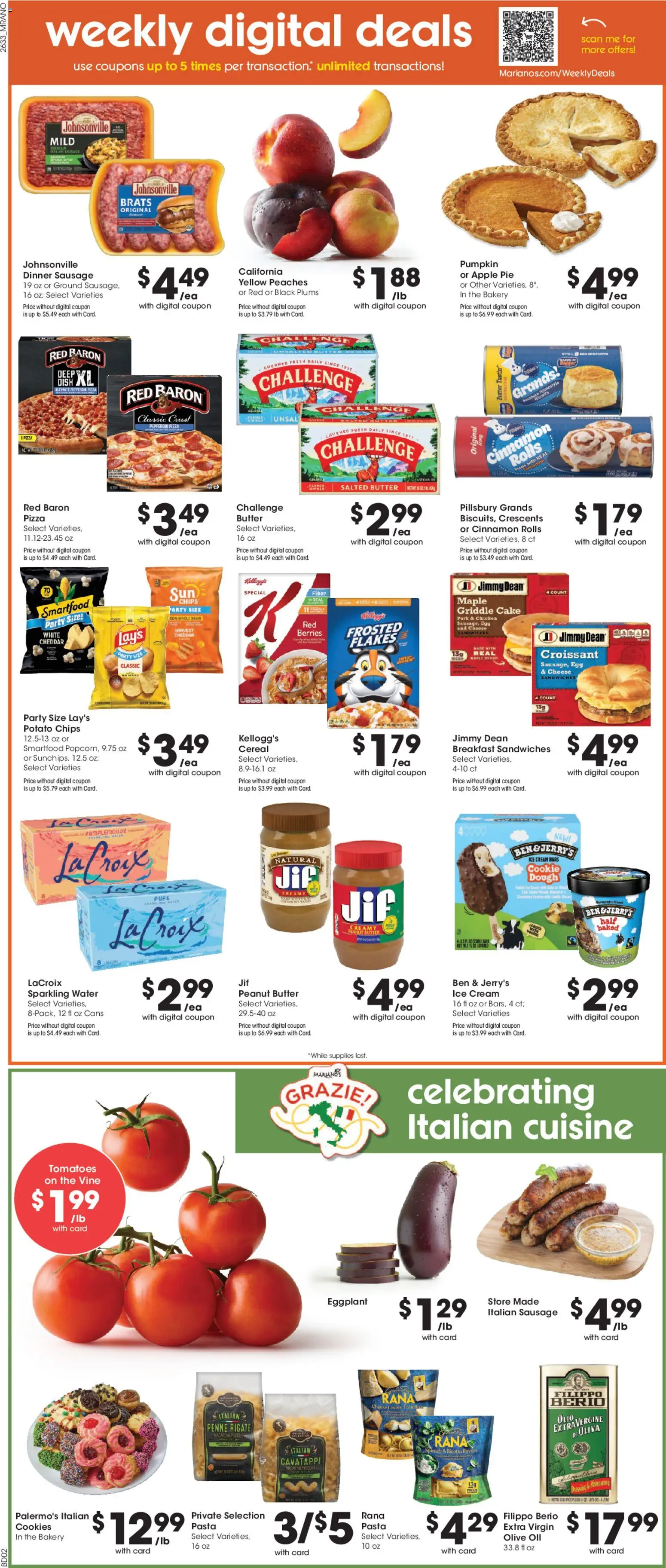 Mariano's Weekly Ad - valid from 09/16/2026 | Page: 4 | Products: Pork, Flakes, Water, Dressing