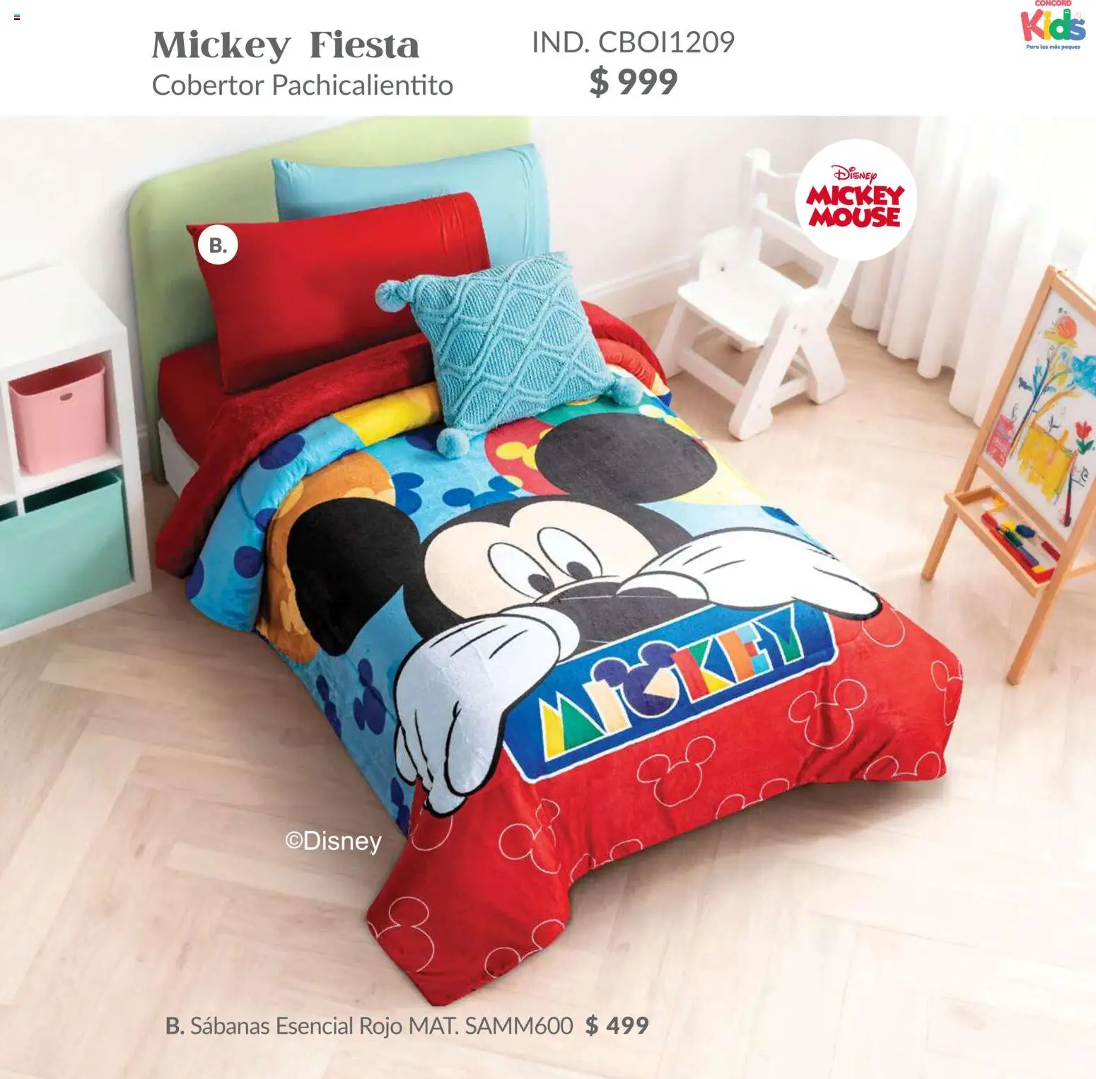 Nuevas ofertas de Colchas Concord válidas en toda la República Mexicana desde el 01/02/2026. ¡Encuentra las mejores ofertas en Colchas Concord catálogo Kids! | Página: 53 | Productos: Cobertor, Mouse, Sabanas