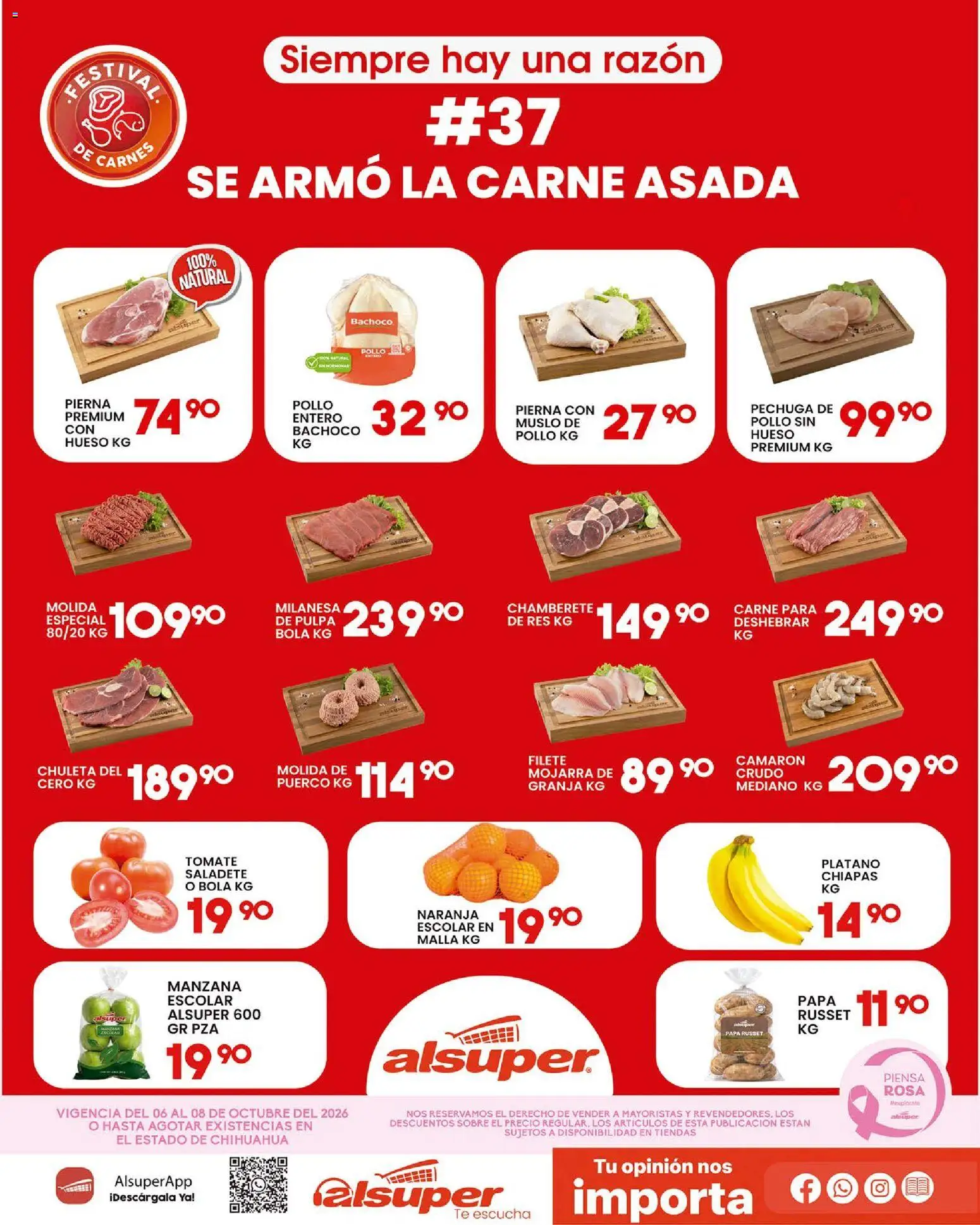 Nuevas ofertas de Alsuper válidas en toda la República Mexicana desde el 06/10/2026. ¡Encuentra las mejores ofertas en Alsuper folleto! | Página: 1