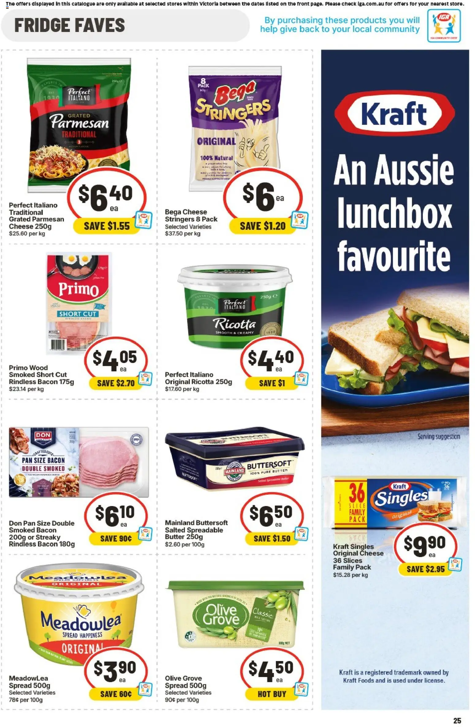 IGA catalogue - valid from 17.06.2026 | Page: 22 | Products: Bacon, Butter, Wood, Fridge