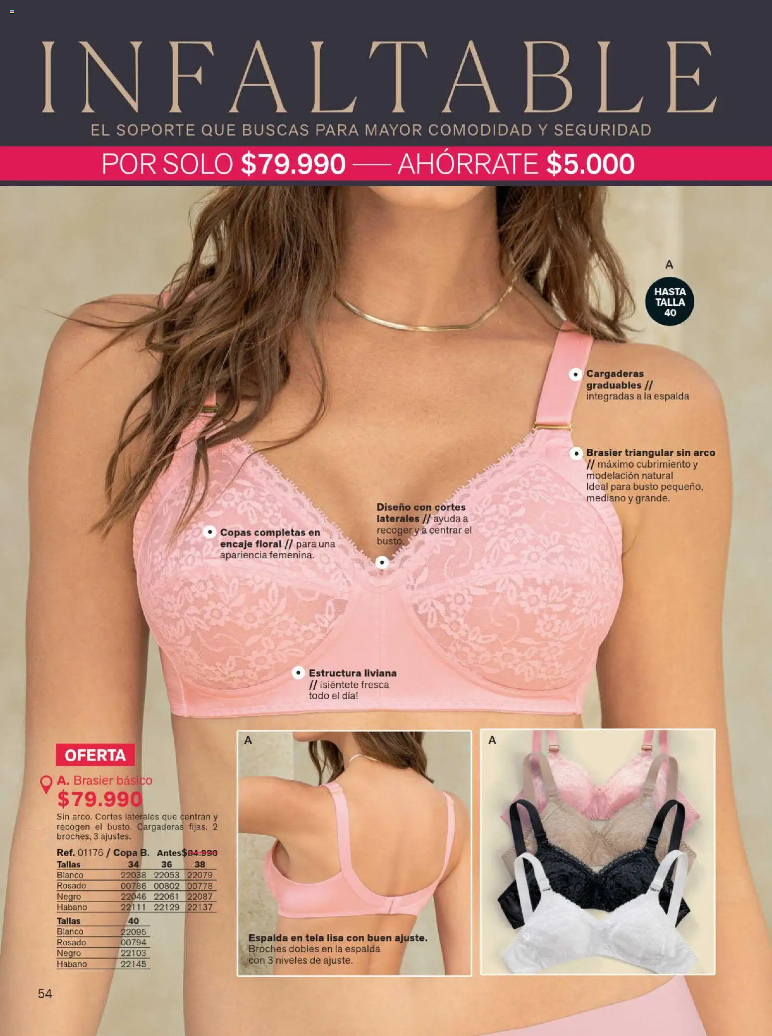 Leonisa revista - valida desde el 15/07/2026 | Página: 54 | Productos: Brasier