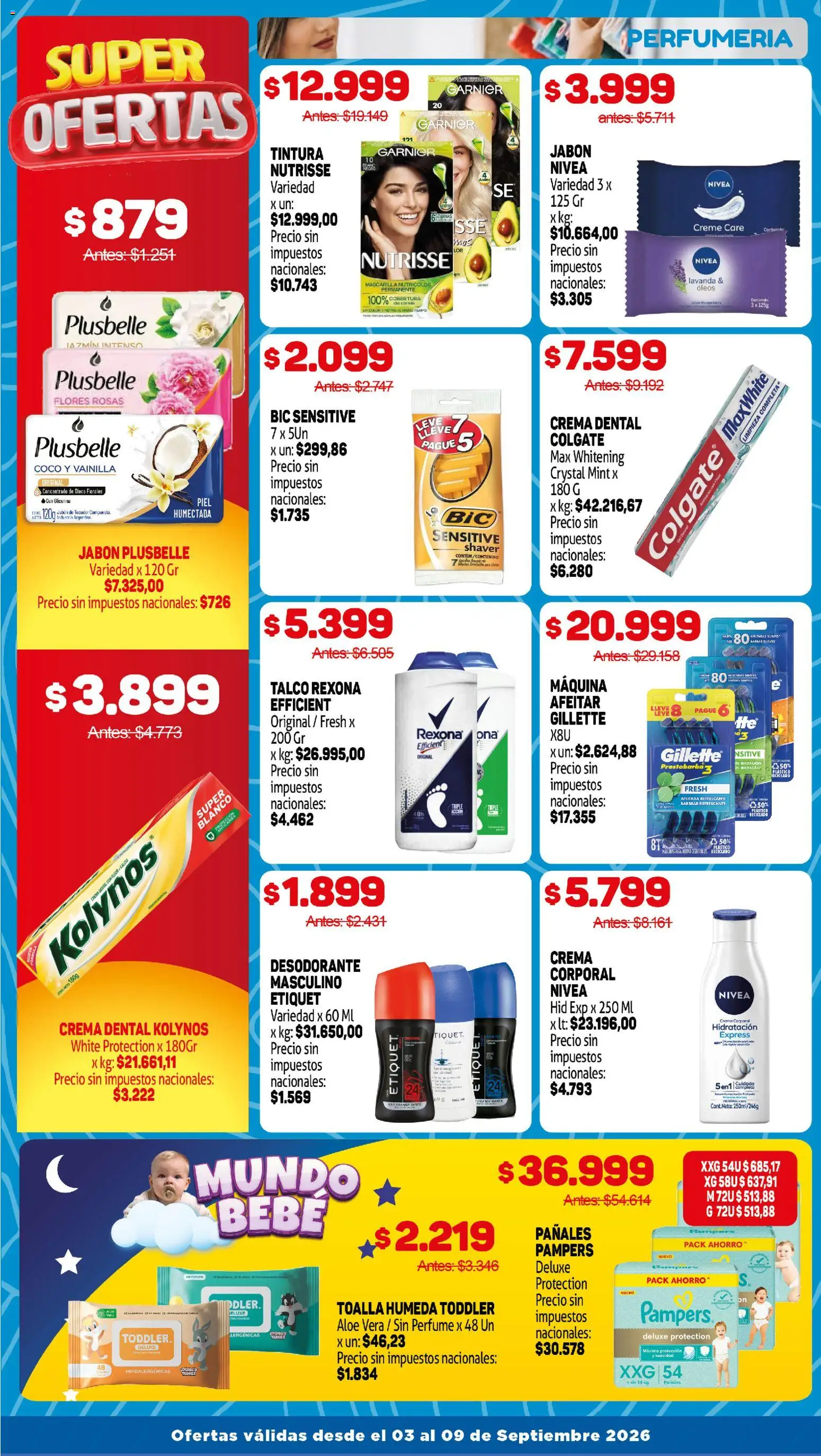 Makro Ofertas │ válido desde el 03/09/2026 | Página: 12 | Productos: Toalla, Mascarilla, Flores, Desodorante
