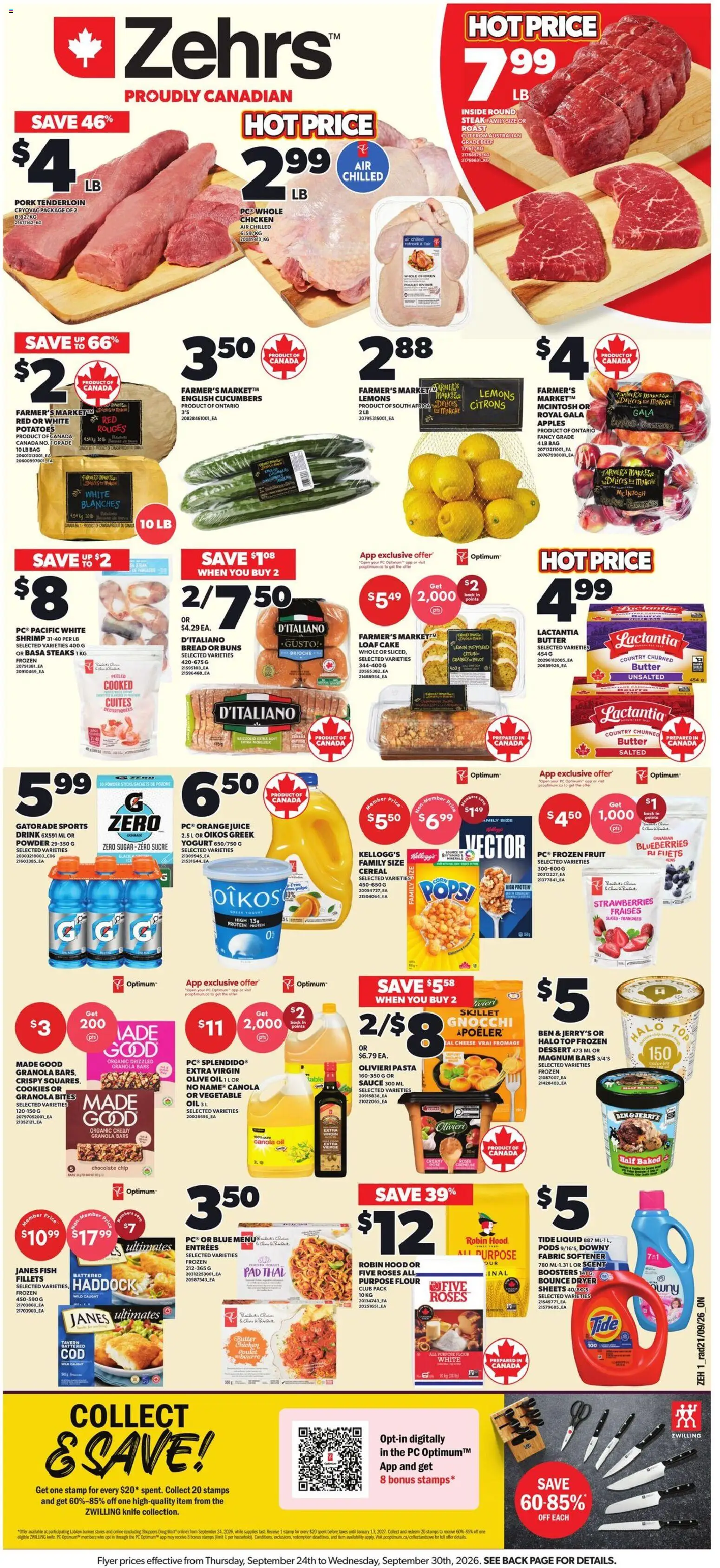 Zehrs flyer valid from Sep 24, 2026 | Page: 1