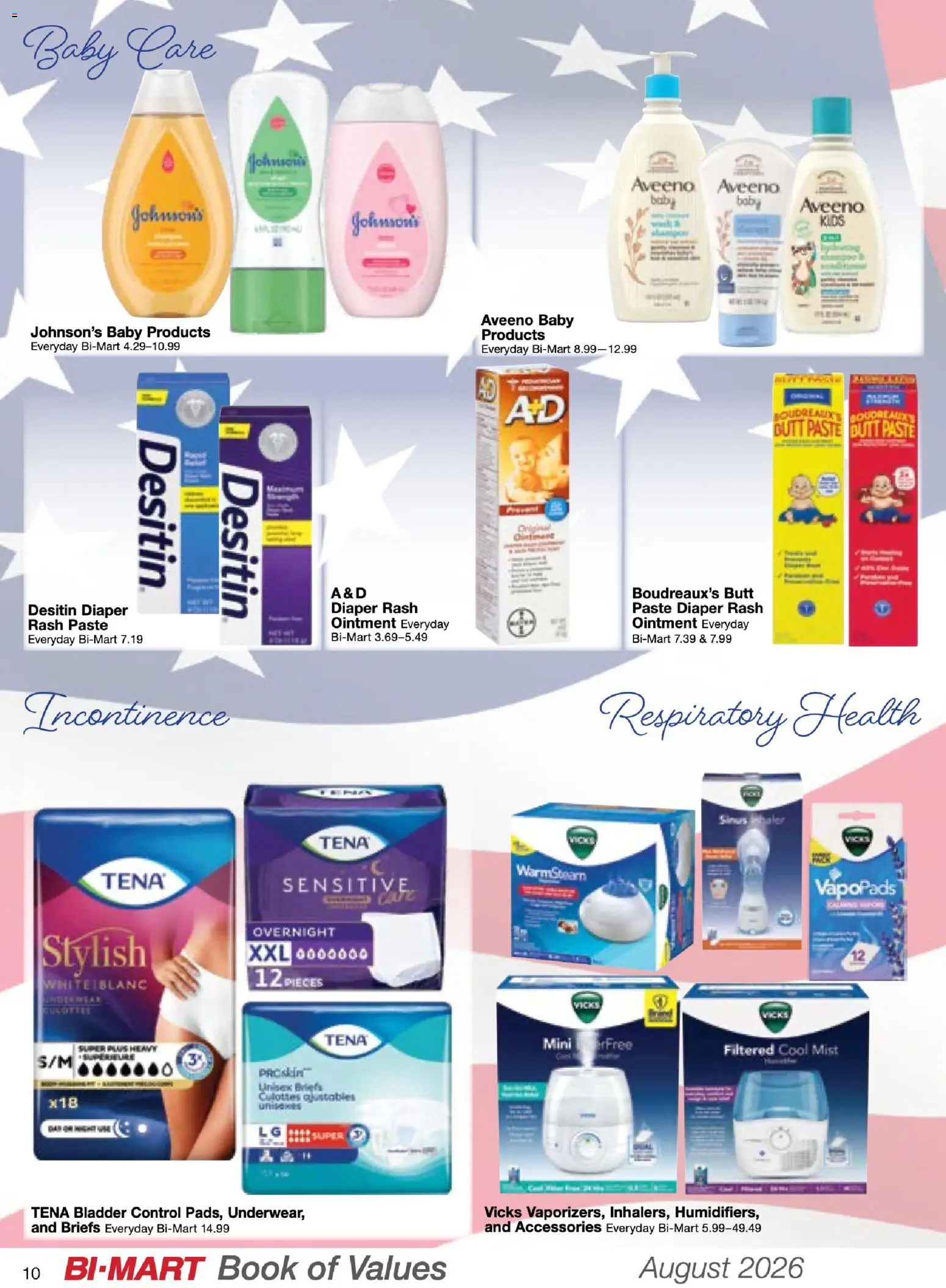 Bi-Mart August Health & Beauty Book of Values - valid from 08/01/2026 | Page: 10 | Products: Briefs