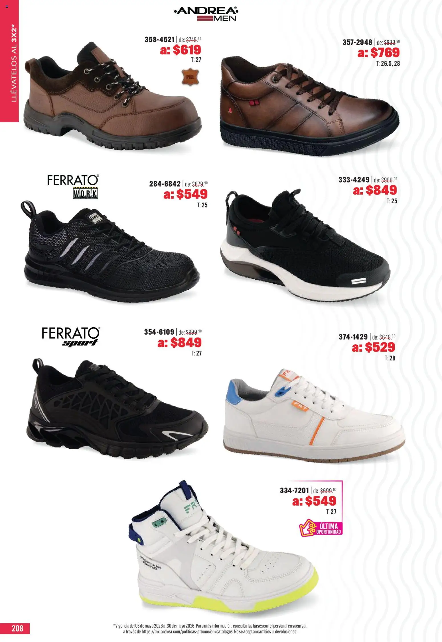 Nuevas ofertas de Andrea válidas en toda la República Mexicana desde el 03.05.2026. ¡Encuentra las mejores ofertas en Andrea catálogo Outlet! | Página: 208