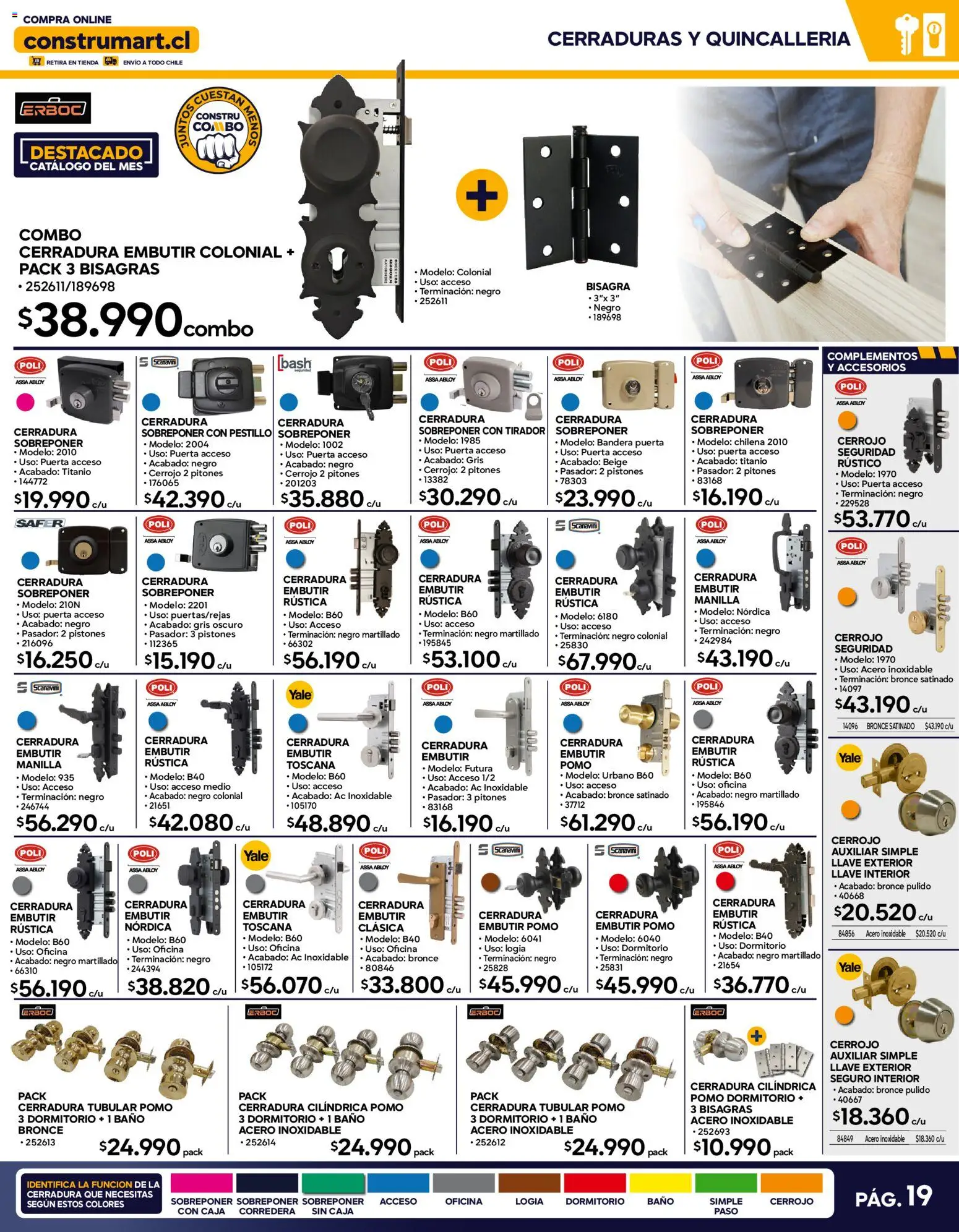 Construmart Ofertas │ válido desde el 01.05.2026 | Página: 19 | Productos: Caja, Baño, Cerradura, Pasador