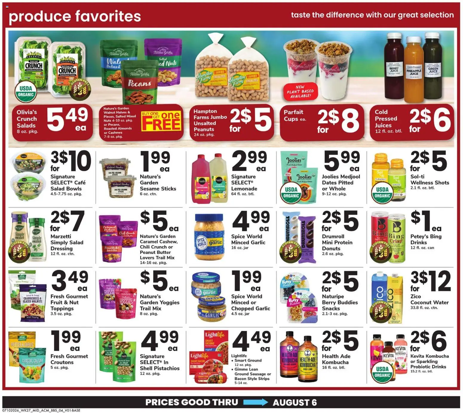 Acme Big Book of Savings - valid from 07/10/2026 | Page: 4 | Products: Ginger, Butter, Juice, Water