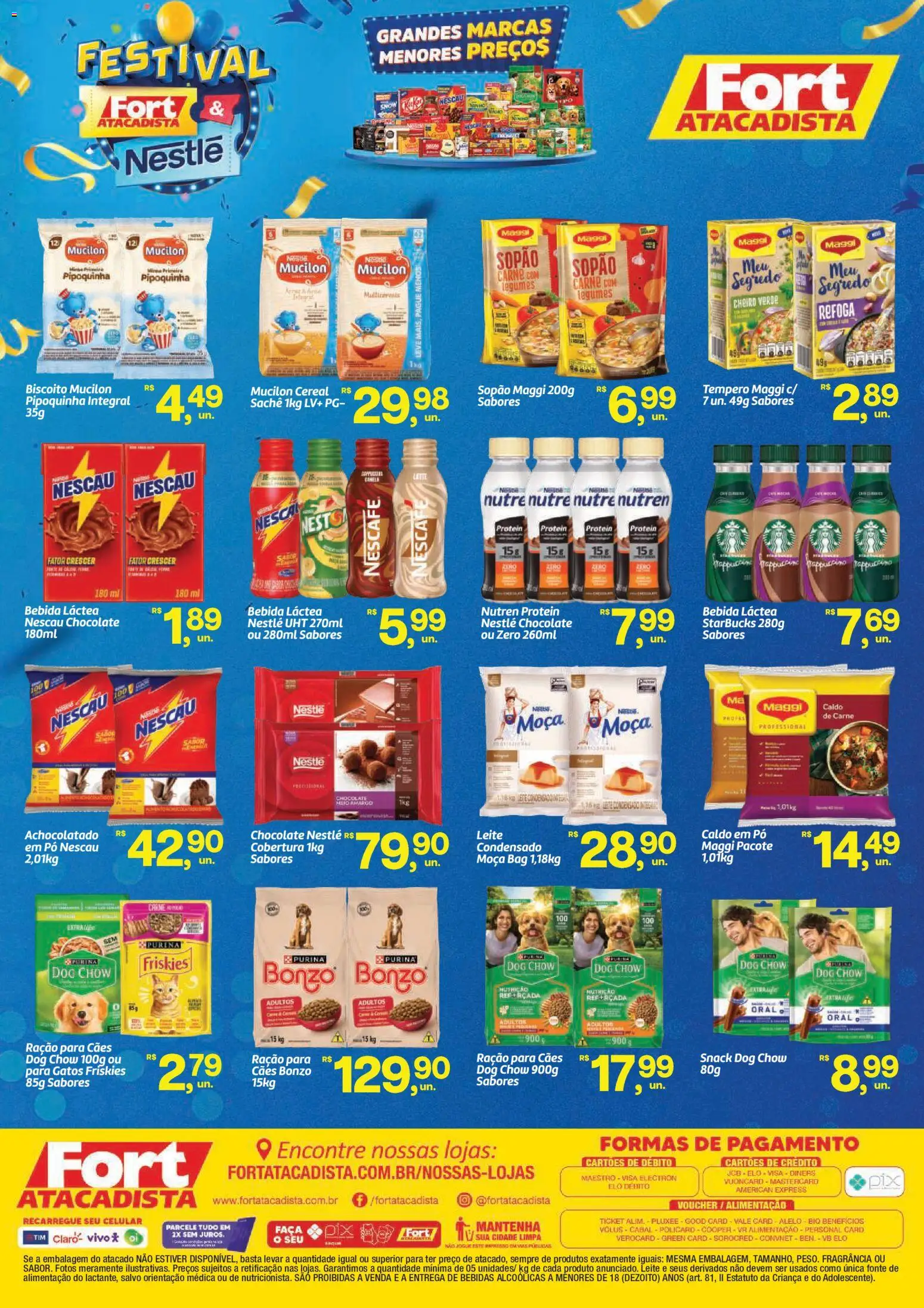 Fort Atacadista Folheto - válido de 01.05.2026 | Página: 2 | Produtos: Celular, Biscoito, Achocolatado, Faca