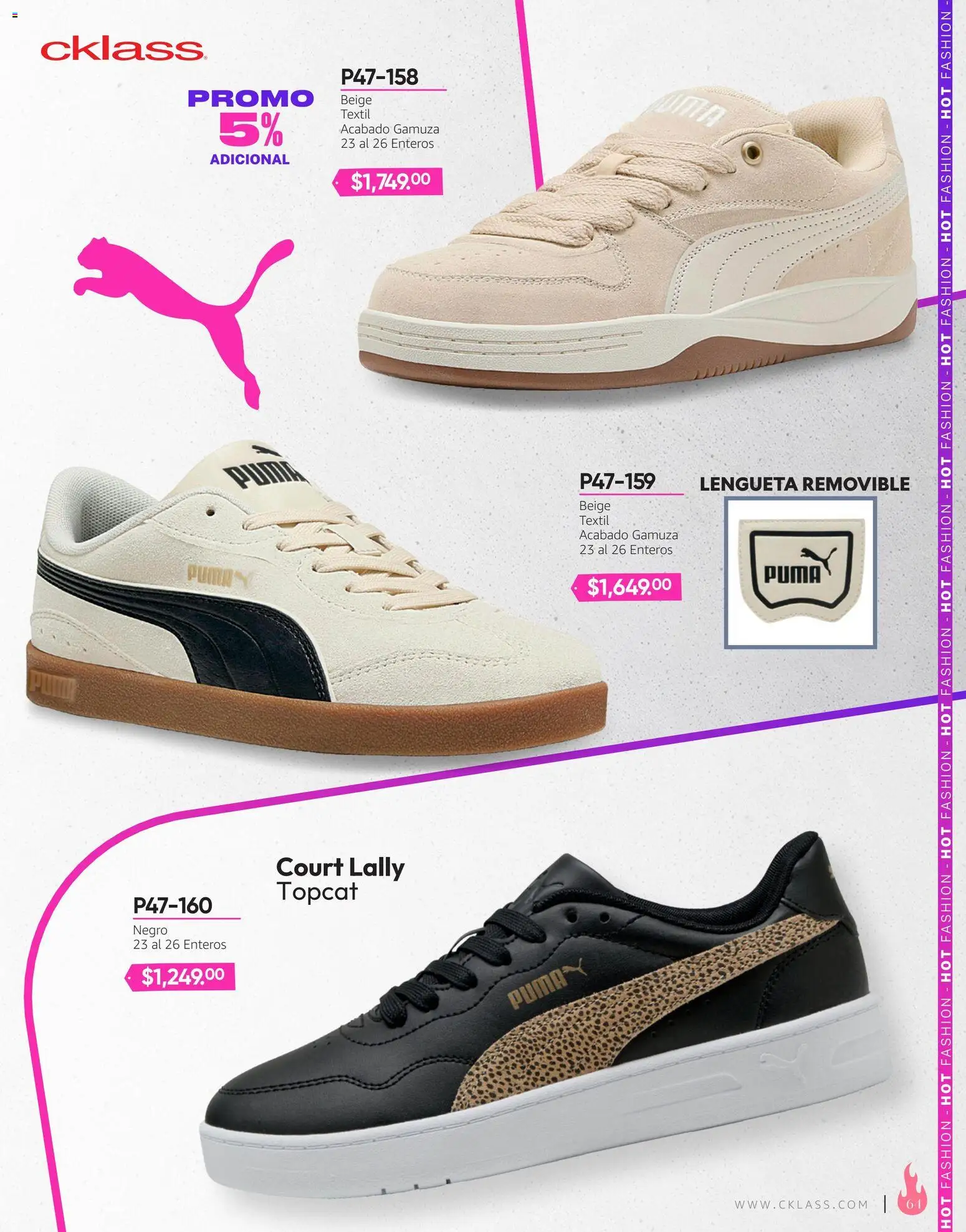 Nuevas ofertas de Cklass válidas en toda la República Mexicana desde el 03/08/2026. ¡Encuentra las mejores ofertas en Cklass catálogo Hot Fashion Ropa! | Página: 146 | Productos: Gamuza