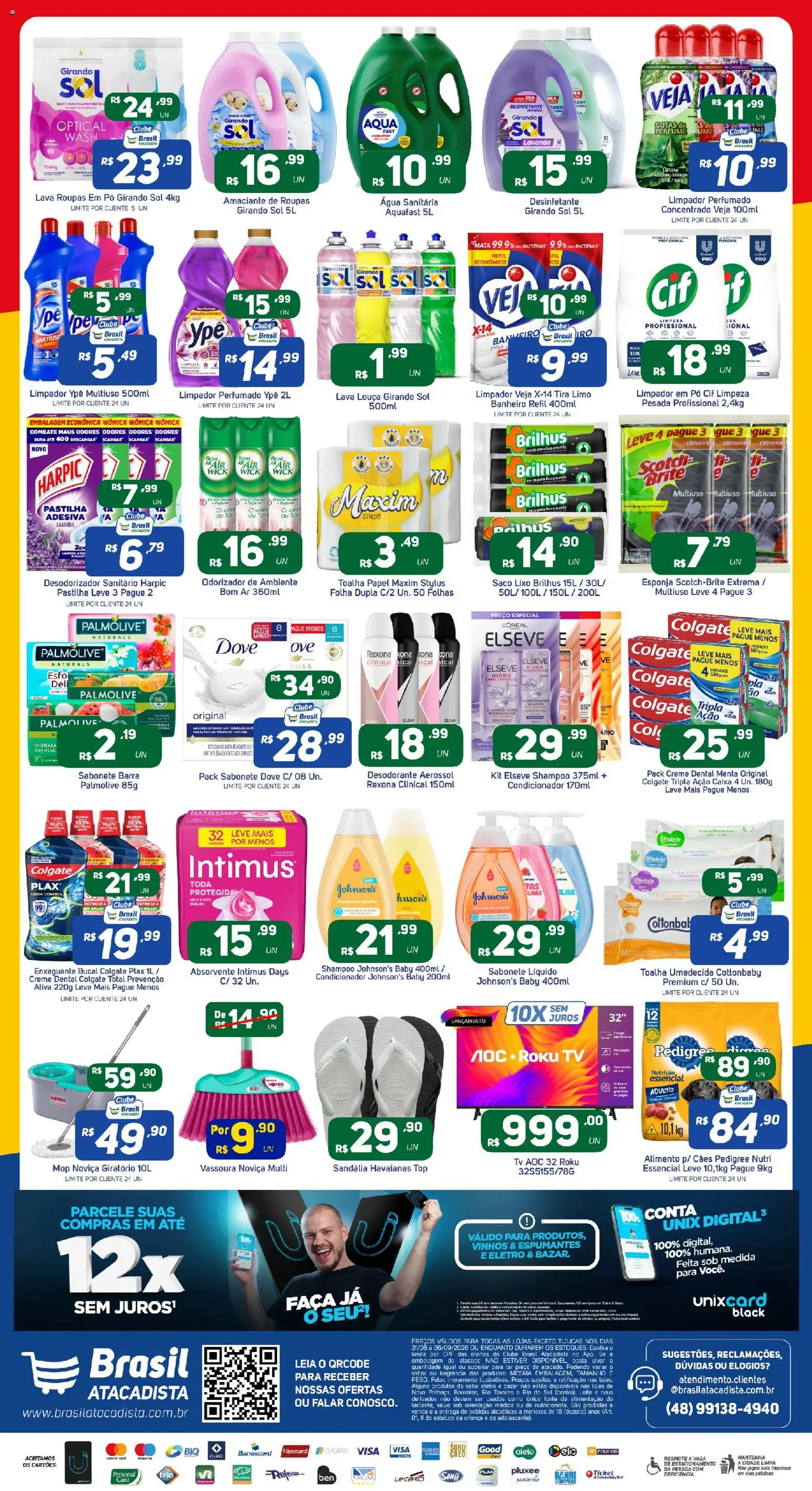 Brasil Atacadista Folheto - válido de 31/08/2026 | Página: 4 | Produtos: Roupas, Sabonete, Desinfetante, Sabonete líquido