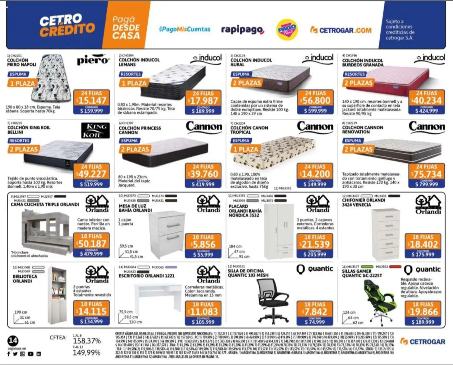 Cetrogar catálogo │ válido desde el 04/08/2026 | Página: 13