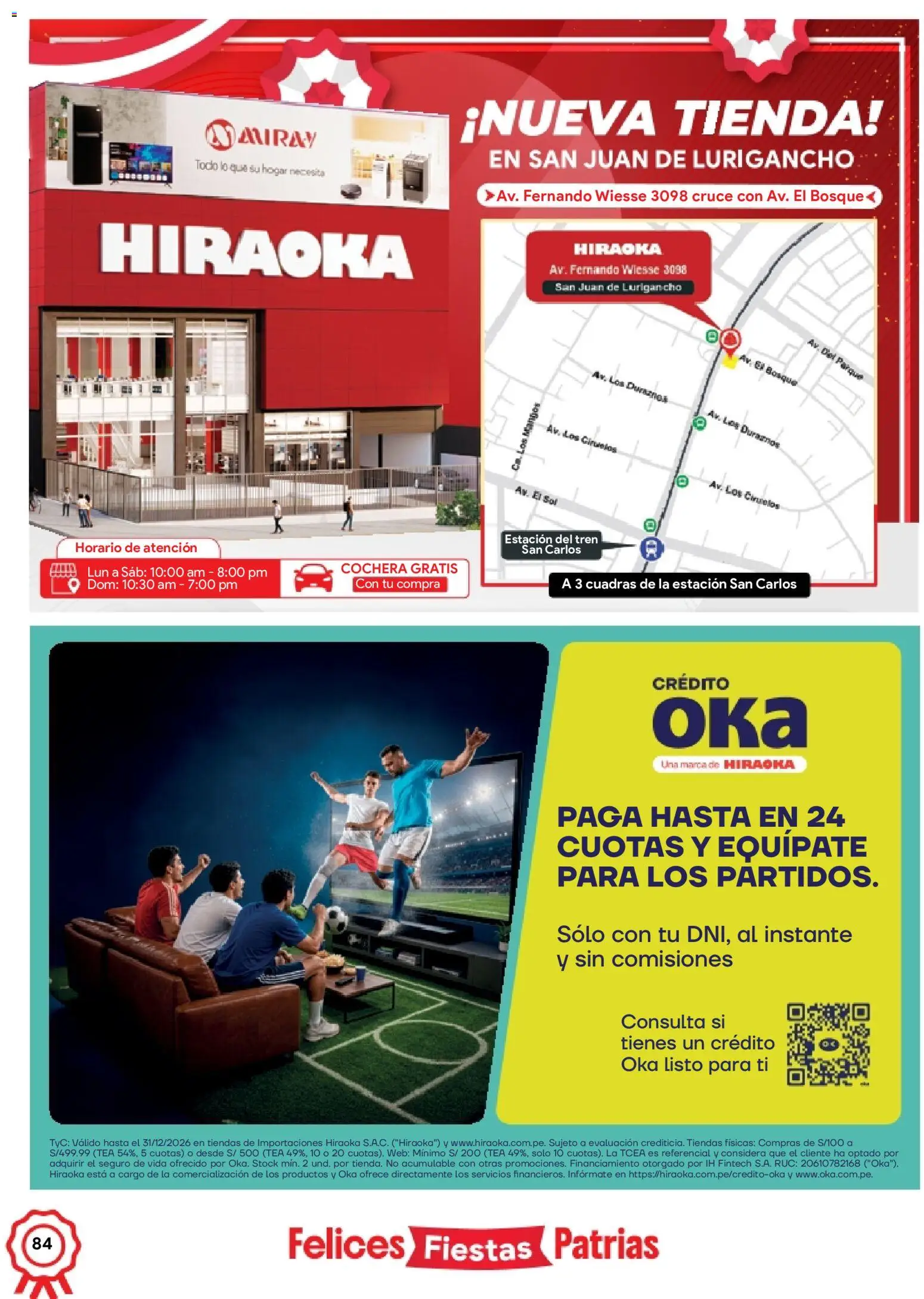 Catálogo Hiraoka válido desde 11/07/2026 | Página: 84 | Productos: Mangos