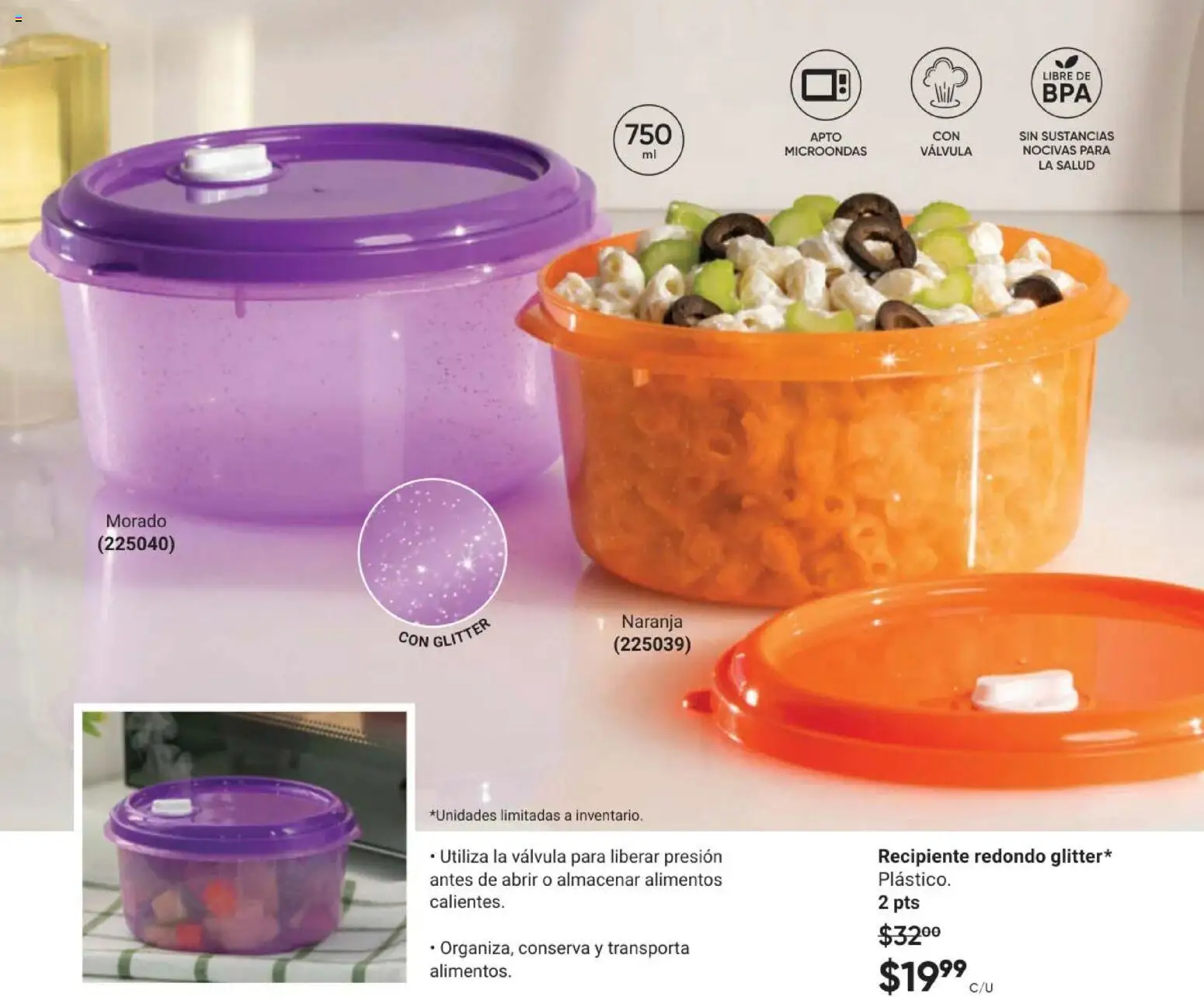 Nuevas ofertas de AVON válidas en toda la República Mexicana desde el 11/09/2026. ¡Encuentra las mejores ofertas en AVON Casa & Estilo 14 2026! | Página: 83 | Productos: Glitter, Alimentos, Microondas, Válvula